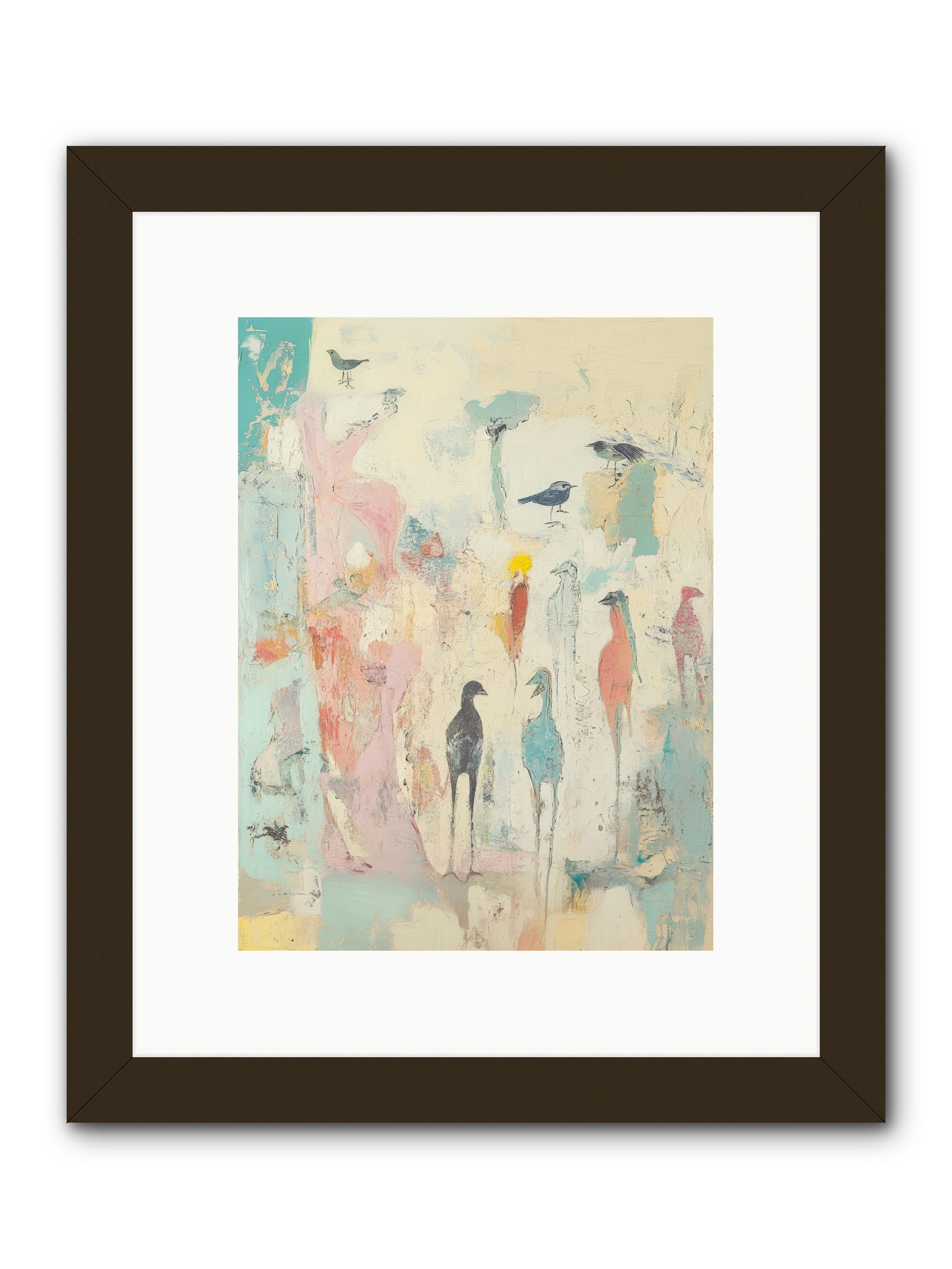 Shore Bird's Sonnet -- Framed Print - Black 9x12