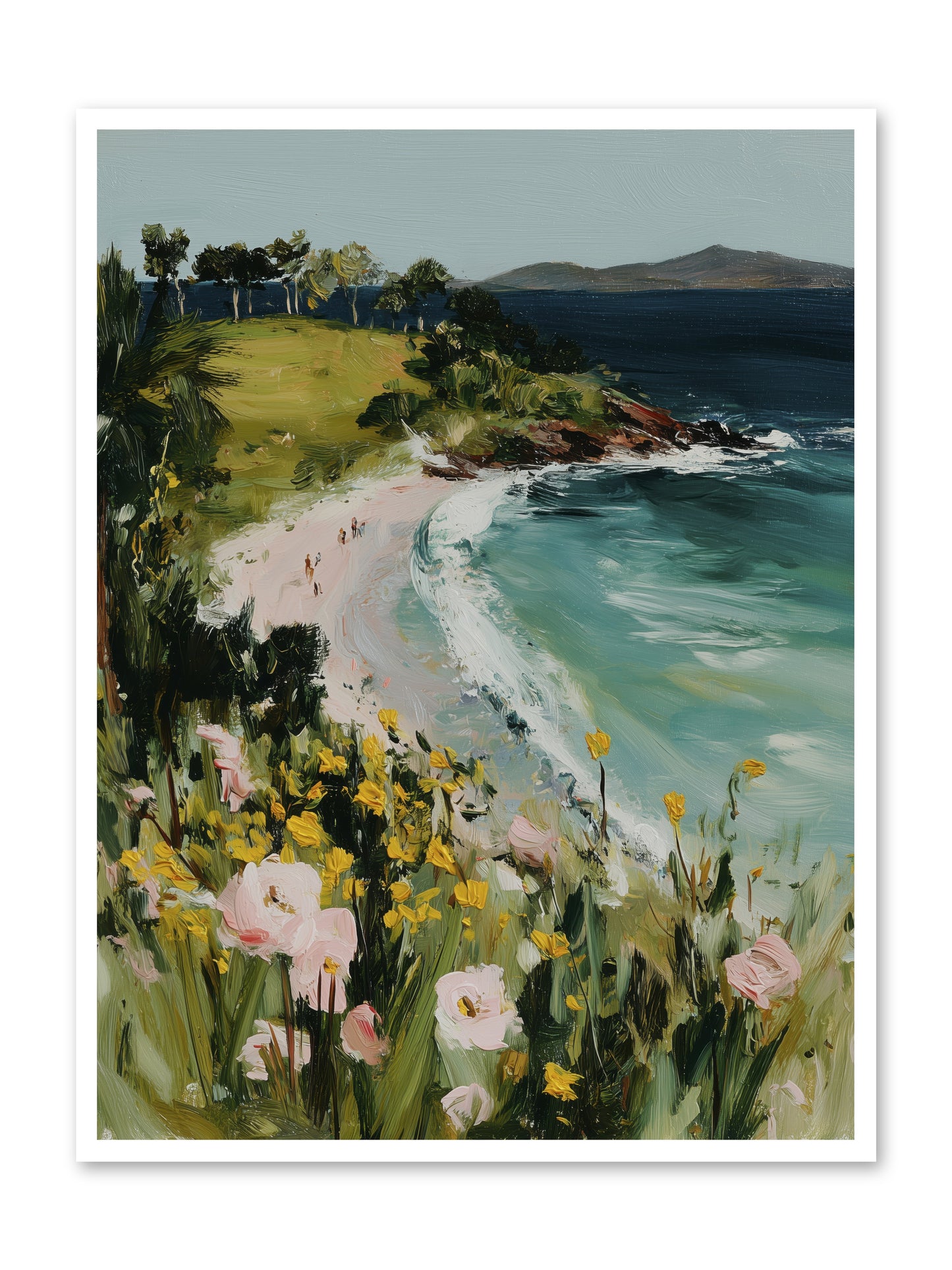 Shore Blossoms -- Paper Print 36x48