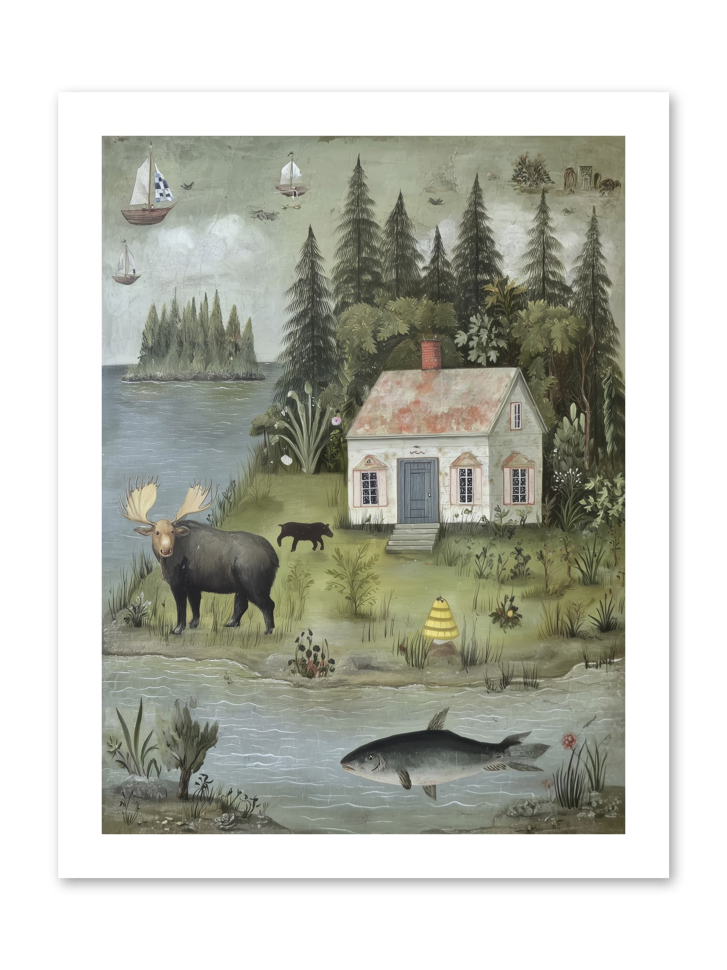 Shore Sanctuary -- Paper Print 12x16