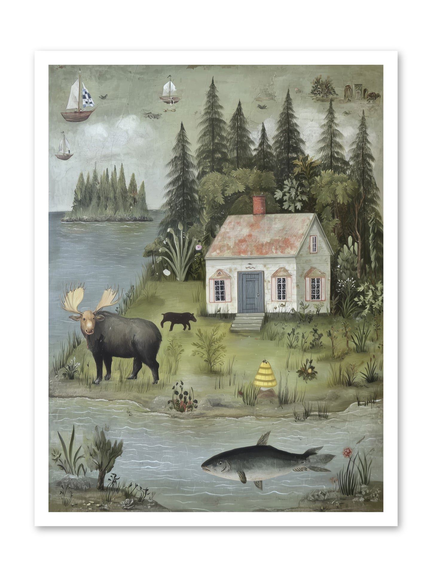 Shore Sanctuary -- Loose Canvas Print 24x32