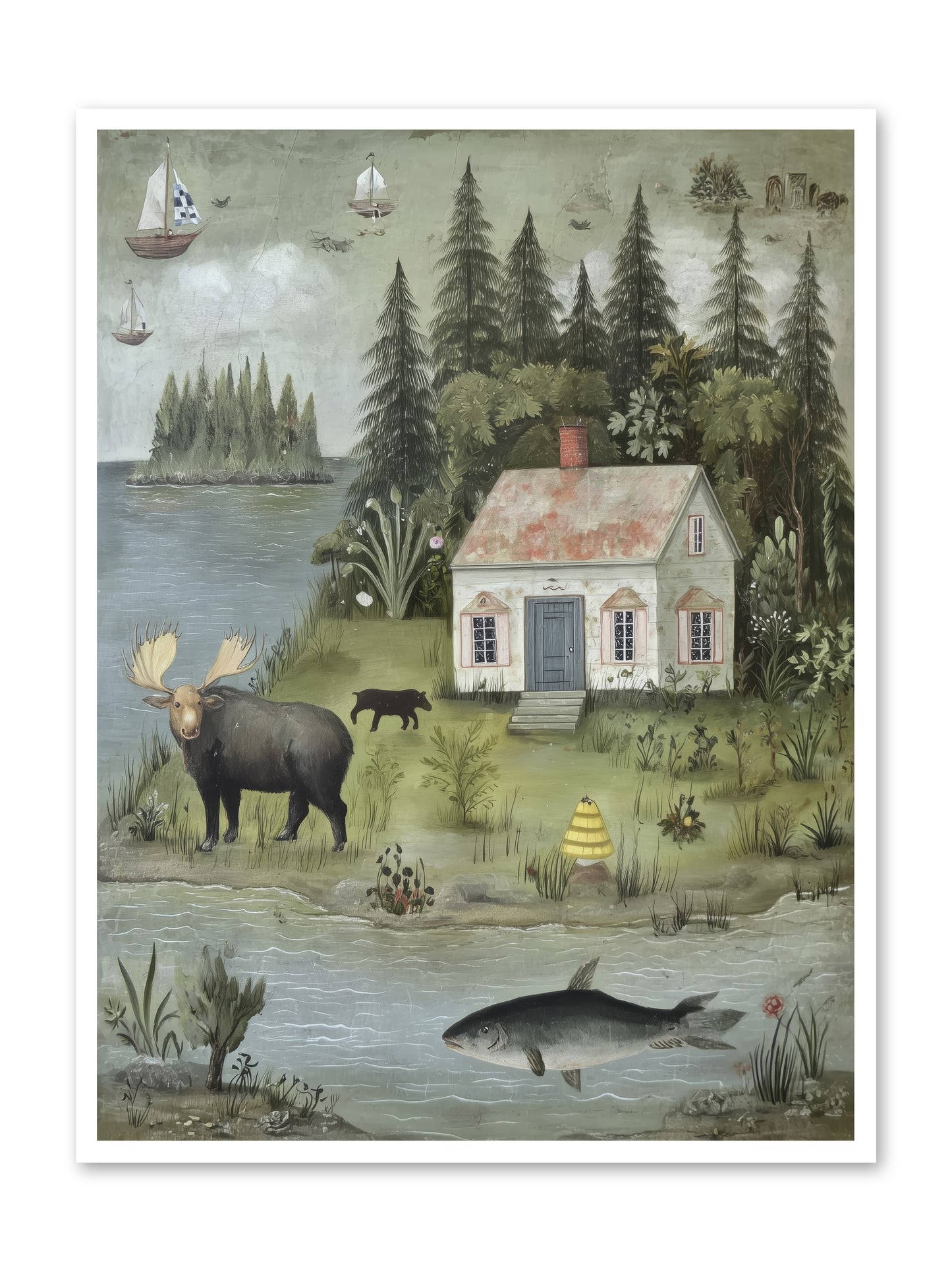 Shore Sanctuary -- Loose Canvas Print 36x48