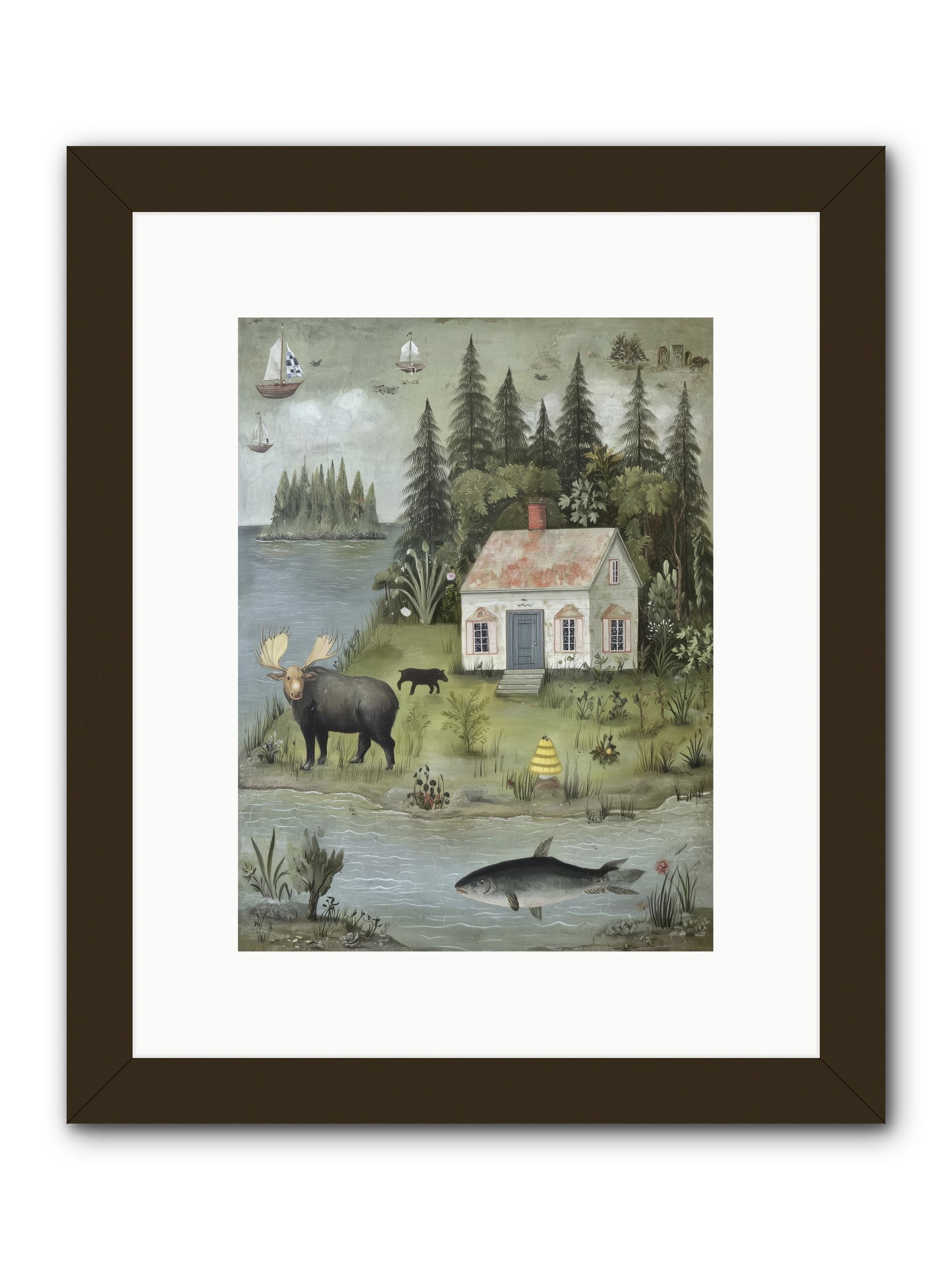 Shore Sanctuary -- Framed Print - Black 9x12