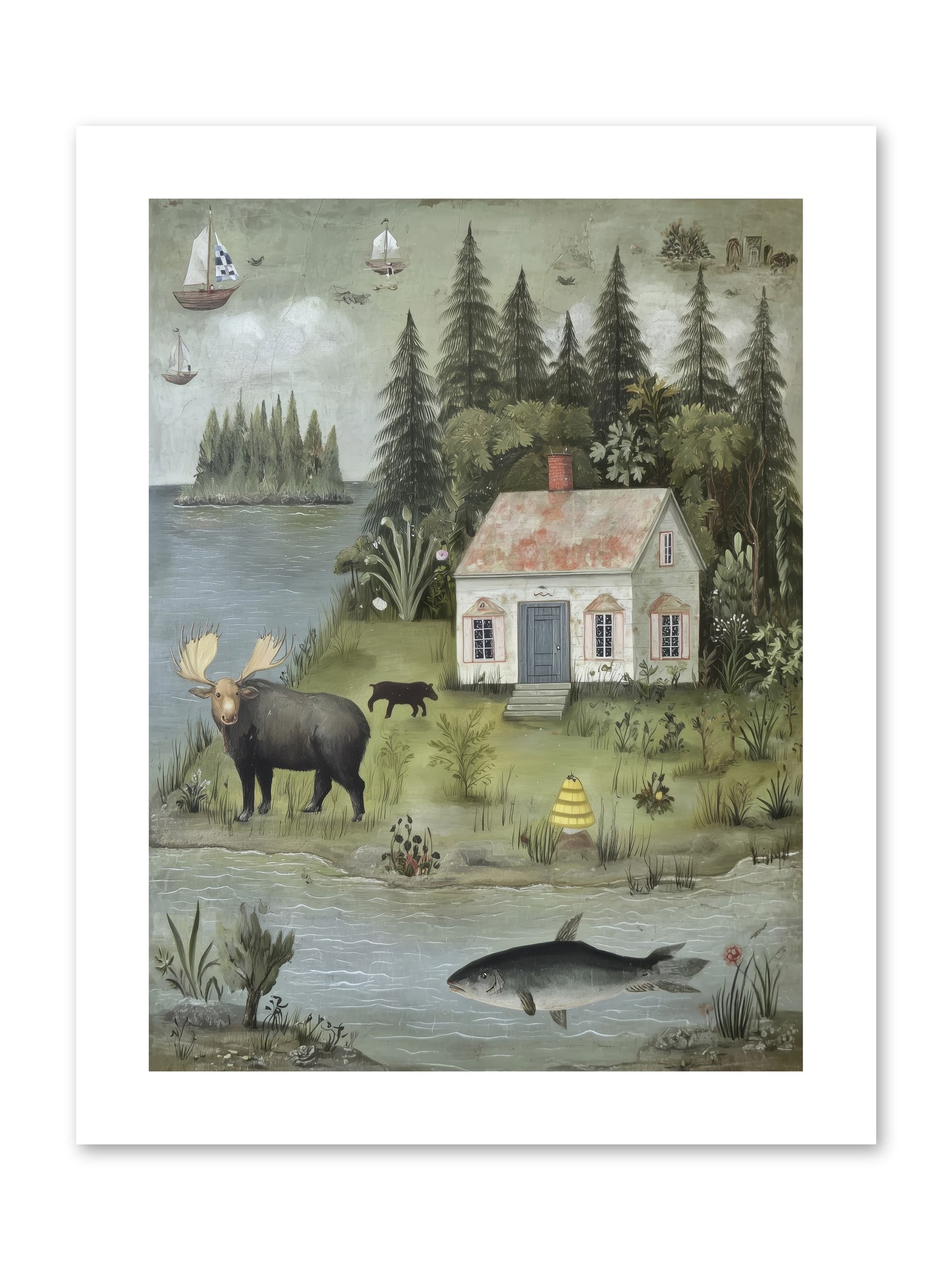 Shore Sanctuary -- Paper Print 9x12