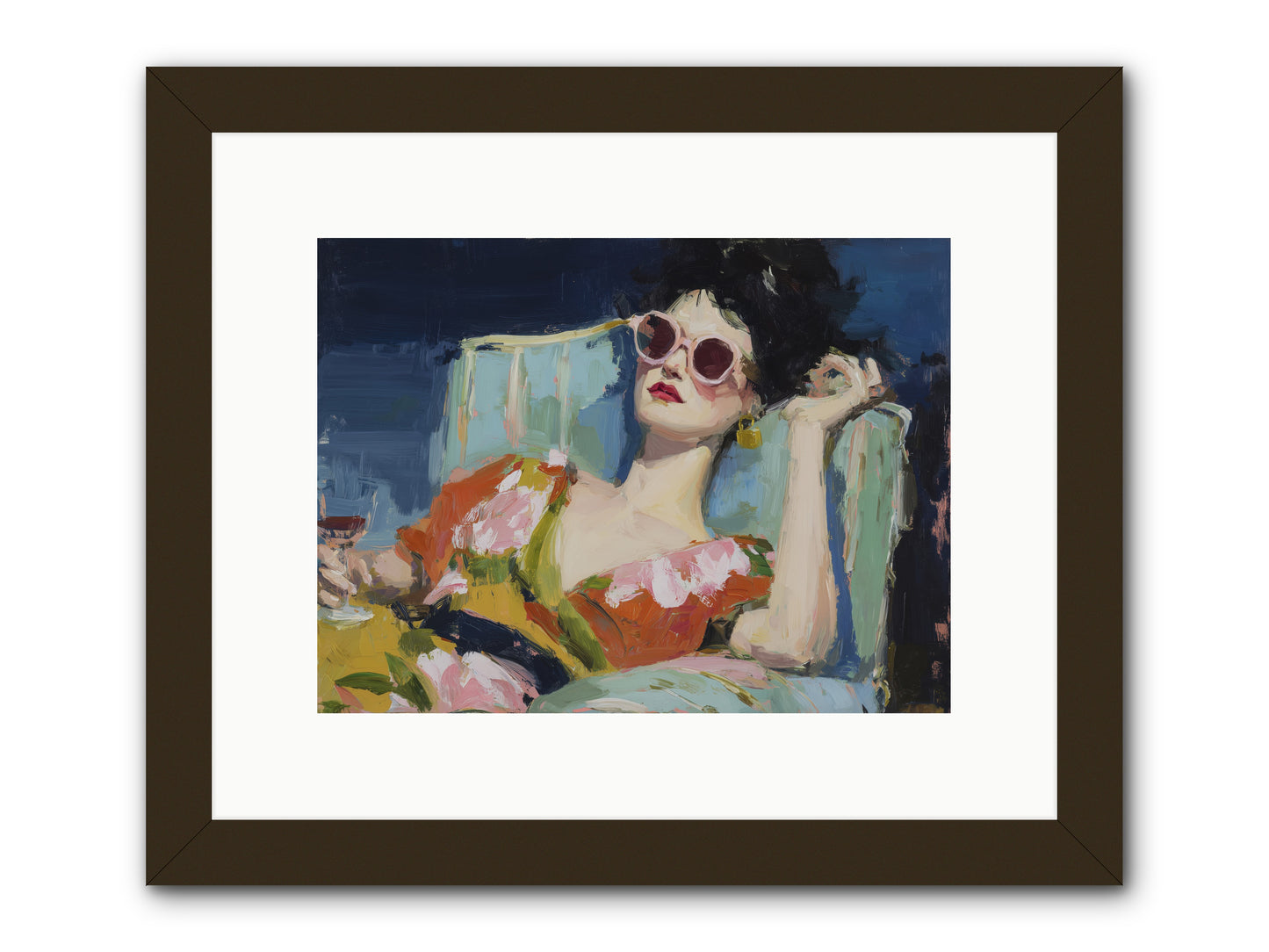 Shoreline Sanctuary -- Framed Print - Black 12x9