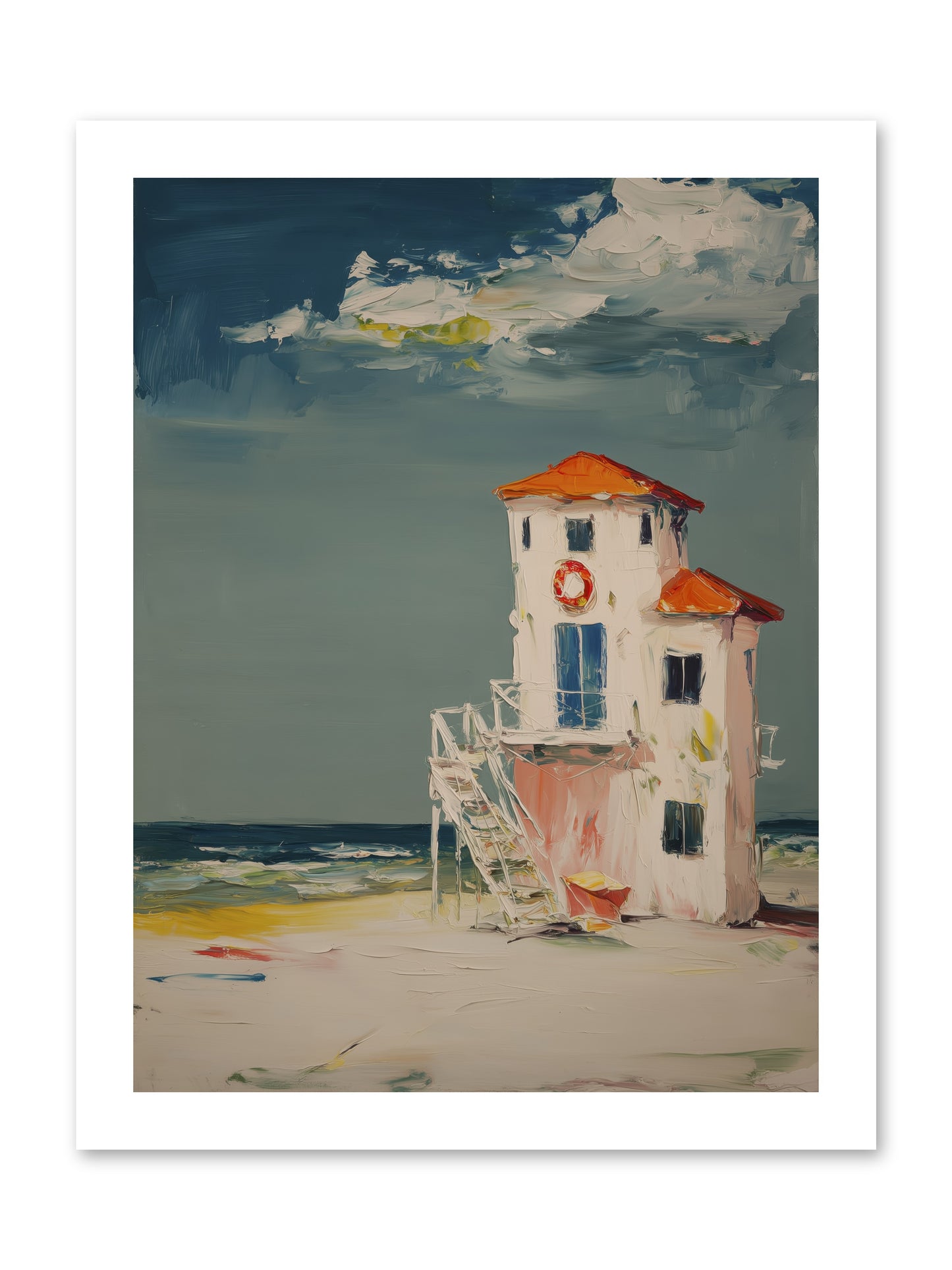 Shoreline Shelter -- Loose Canvas Print 12x16