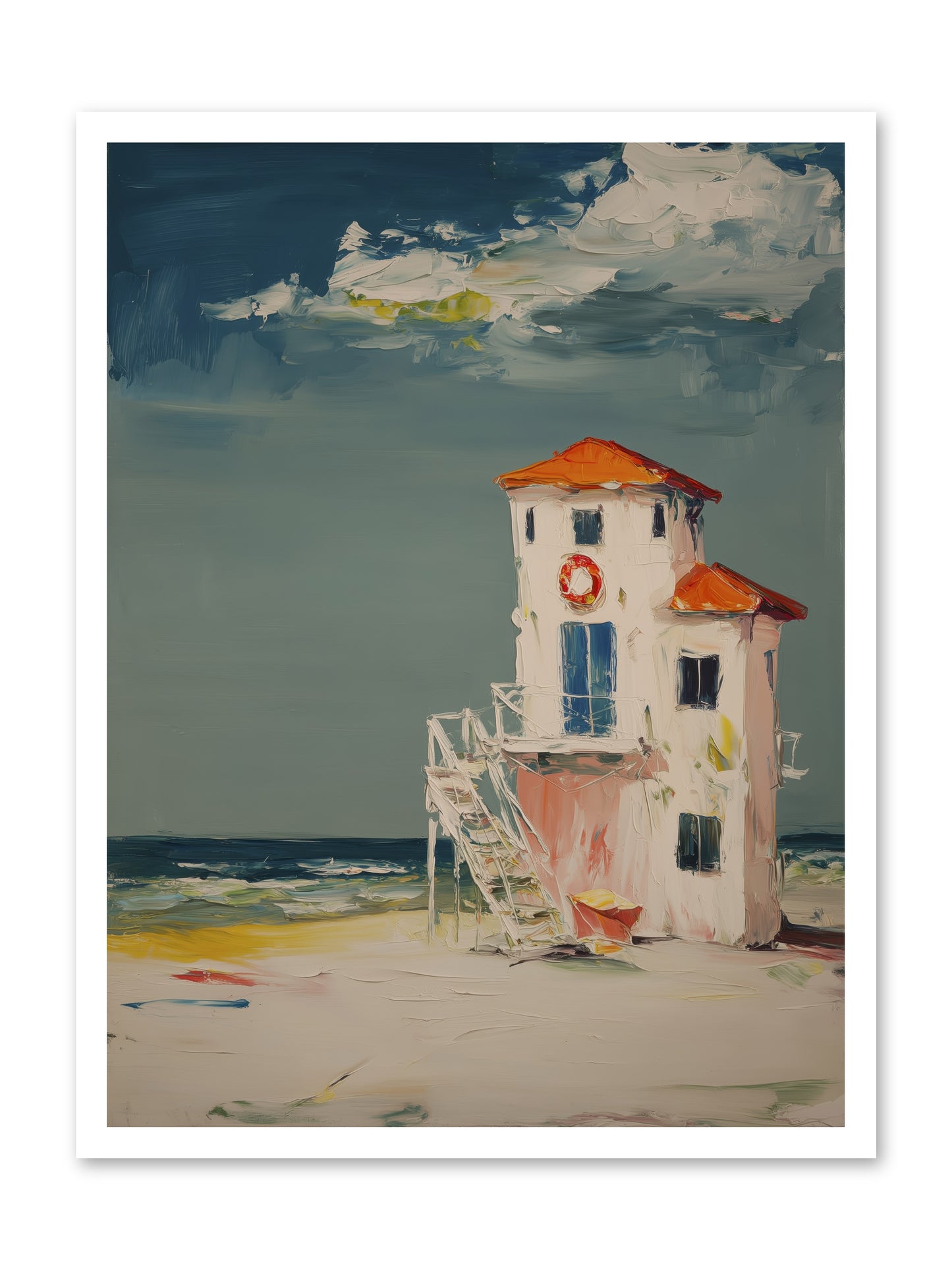 Shoreline Shelter -- Loose Canvas Print 24x32