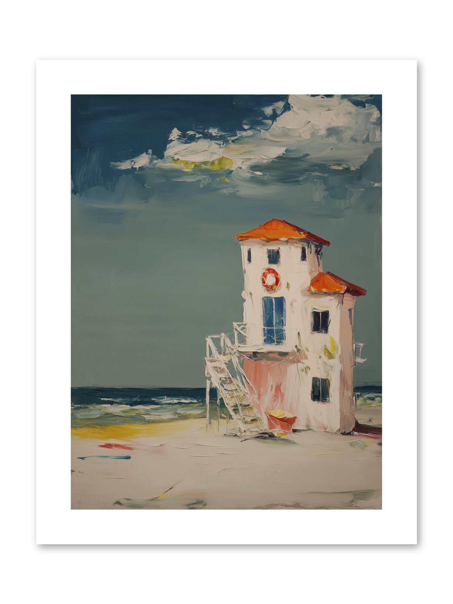 Shoreline Shelter -- Paper Print 9x12