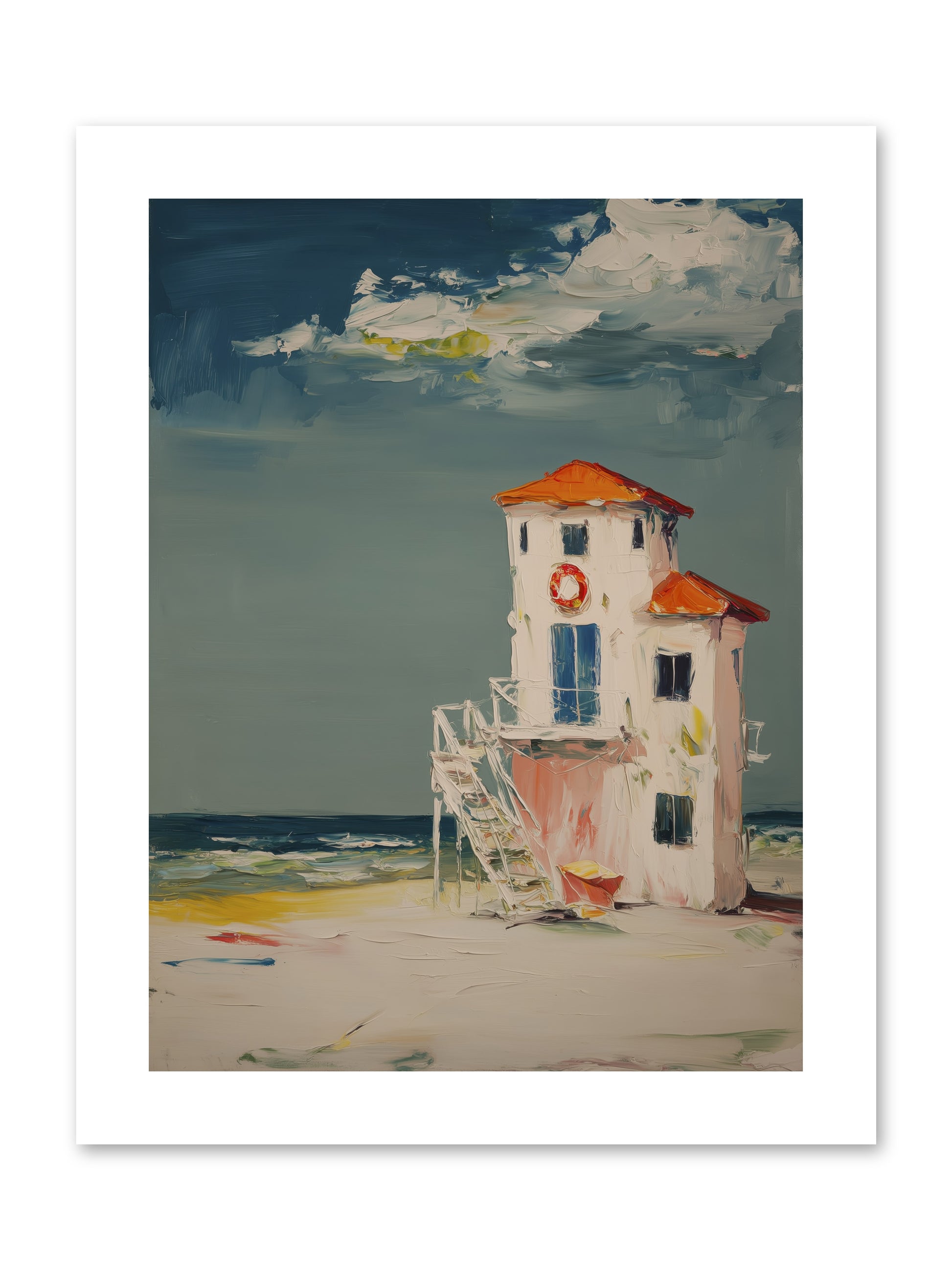 Shoreline Shelter -- Paper Print 9x12