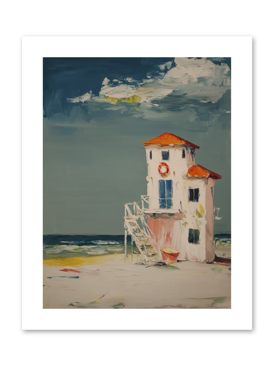 Shoreline Shelter -- Paper Print 9x12