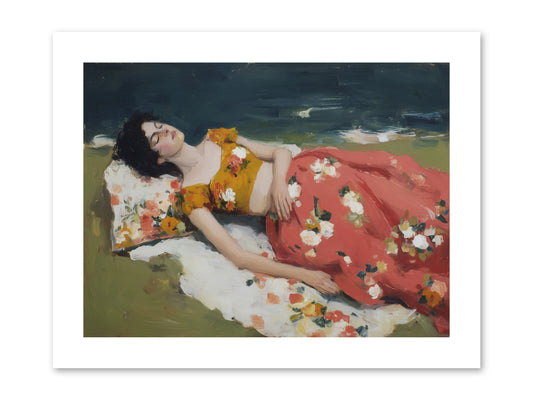 Shoreline Siesta -- Paper Print 12x9