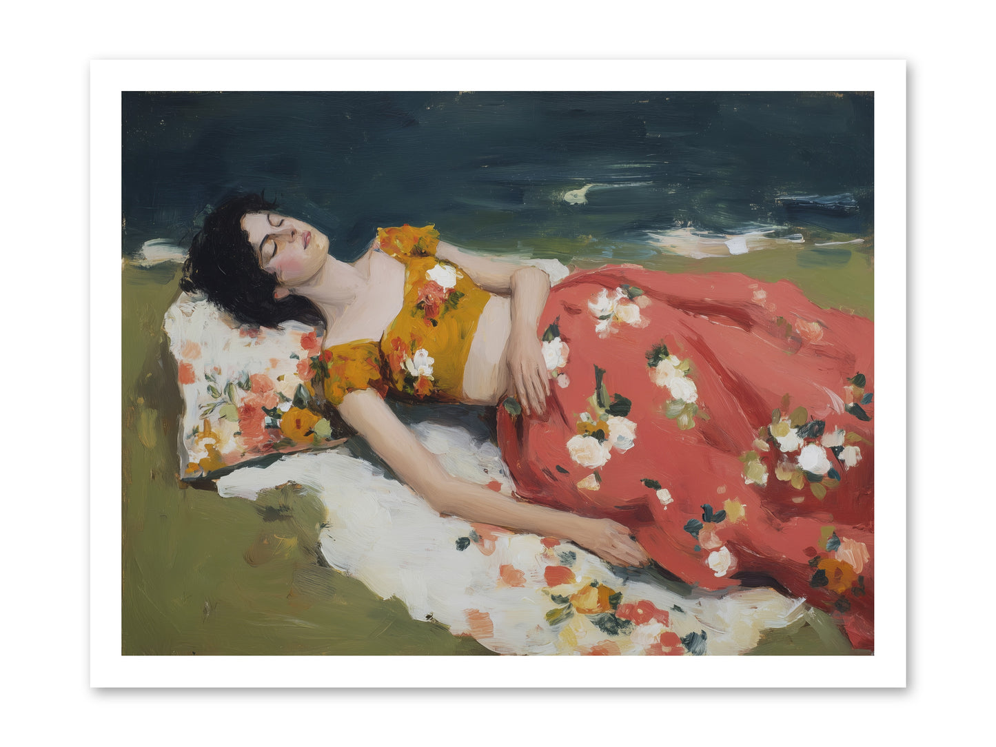 Shoreline Siesta -- Paper Print 24x18