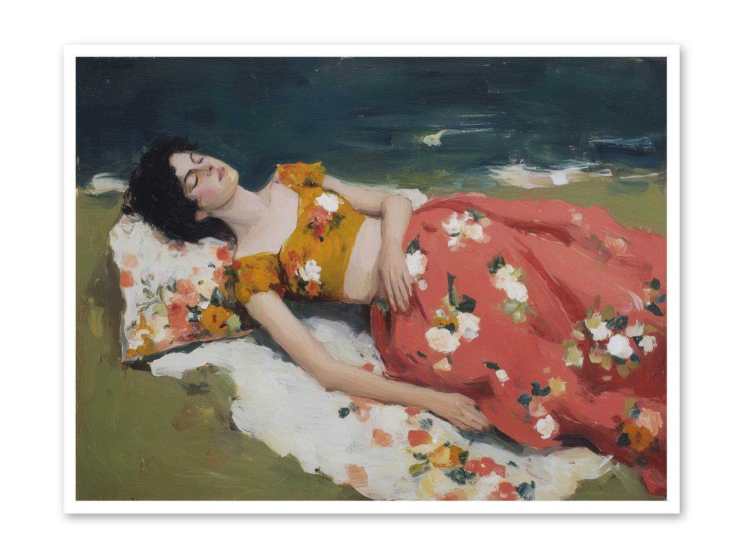 Shoreline Siesta -- Loose Canvas Print 48x36