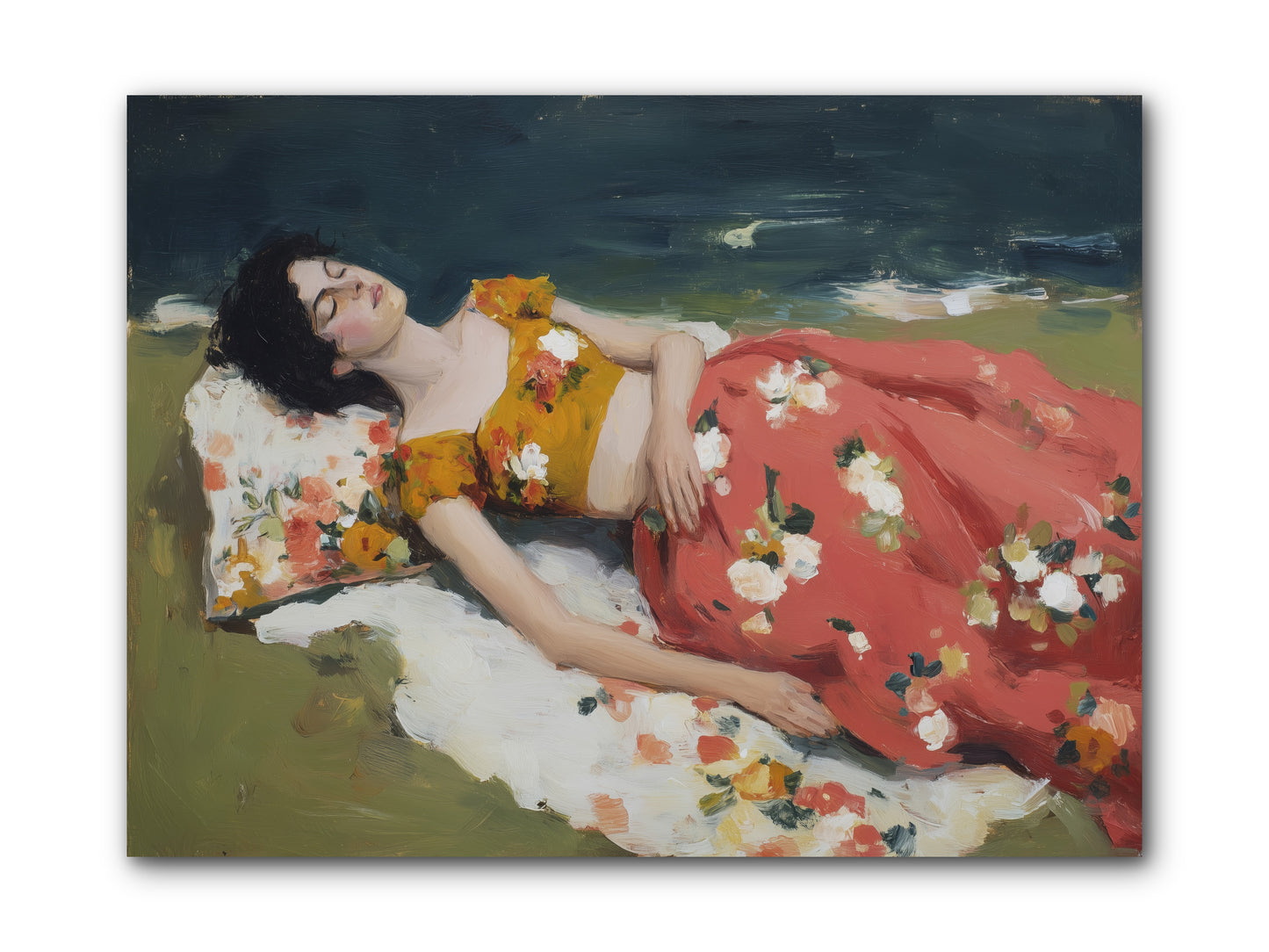 Shoreline Siesta -- Wrapped Canvas 12x9
