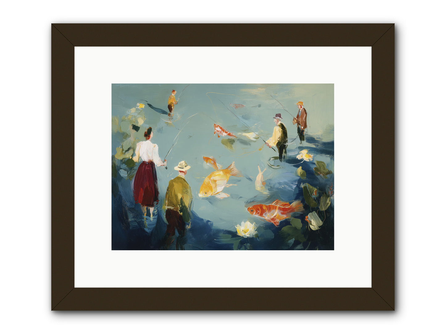 Shoreline Soliloquy -- Framed Print - Black 12x9