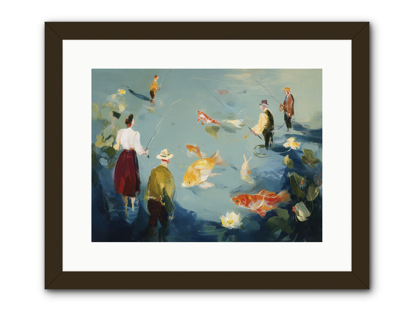 Shoreline Soliloquy -- Framed Print - Black 16x12