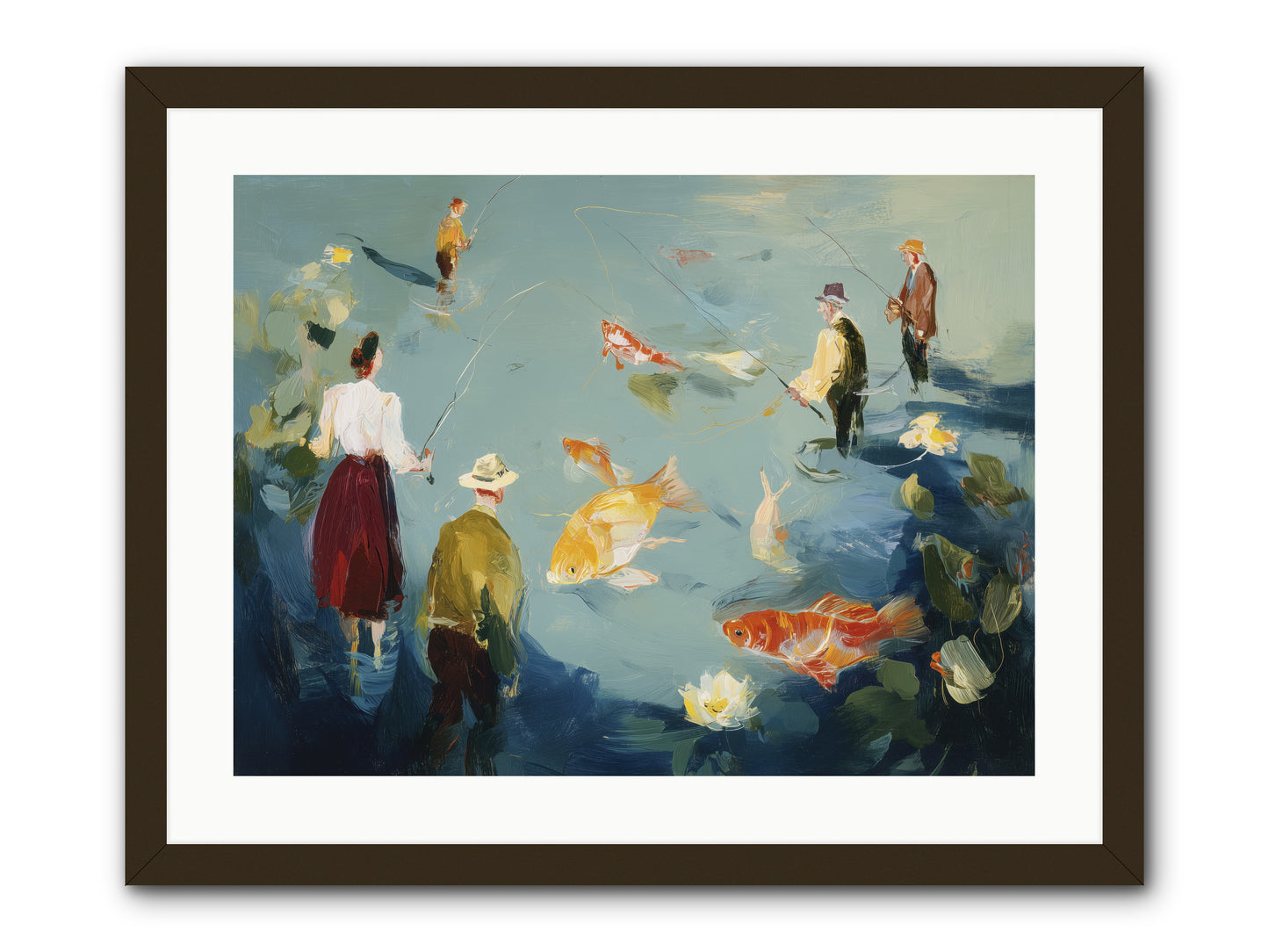Shoreline Soliloquy -- Framed Print - Black 24x18