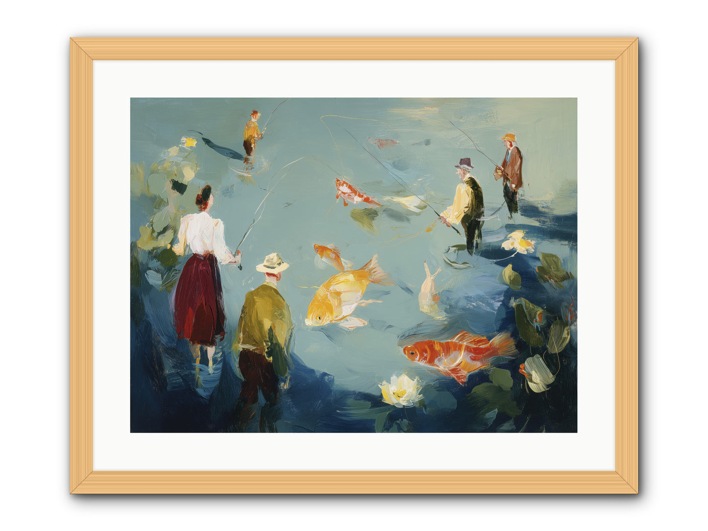 Shoreline Soliloquy -- Framed Print - Natural 24x18