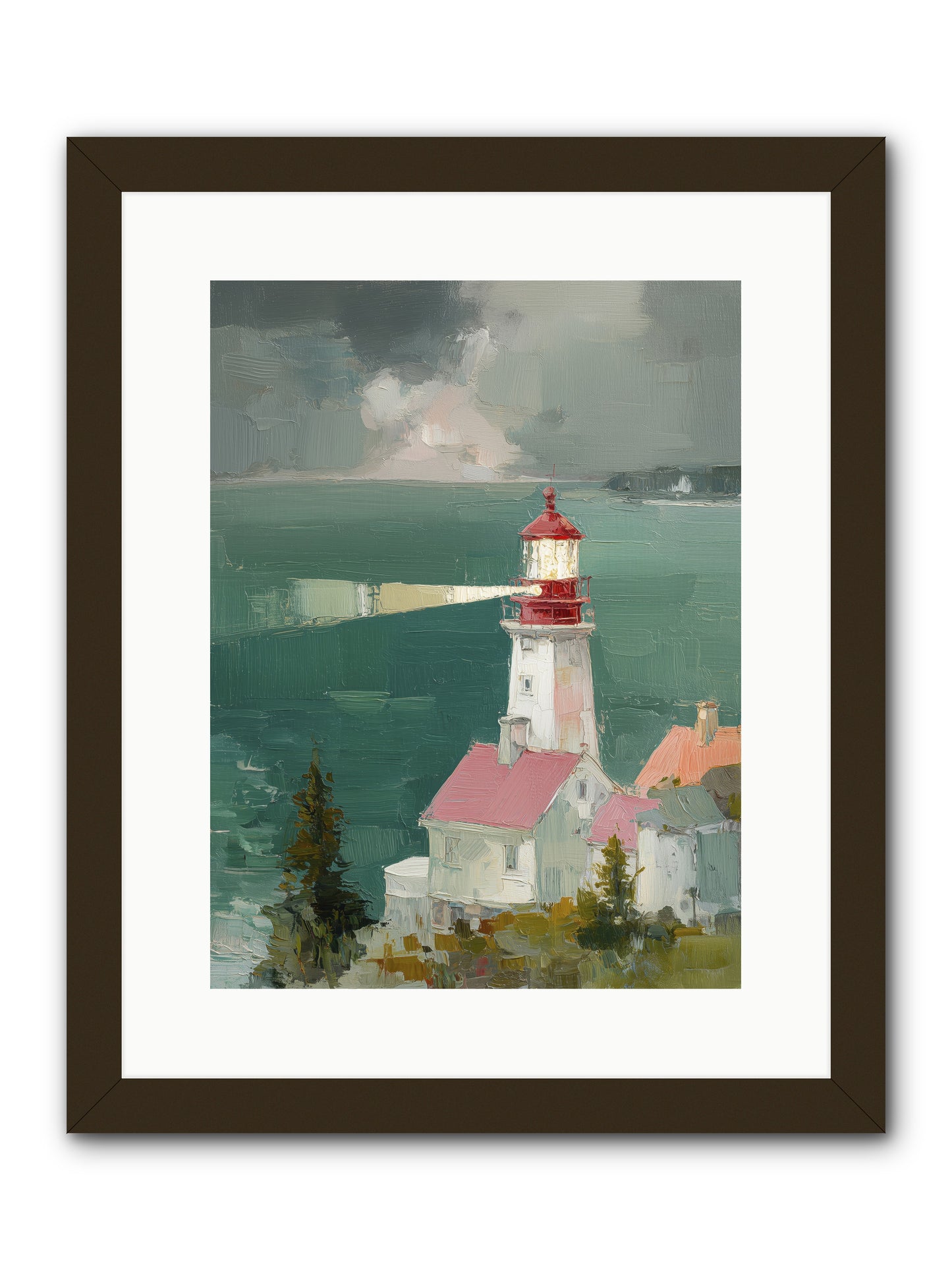 Shore's Guardian -- Framed Print - Black 12x16