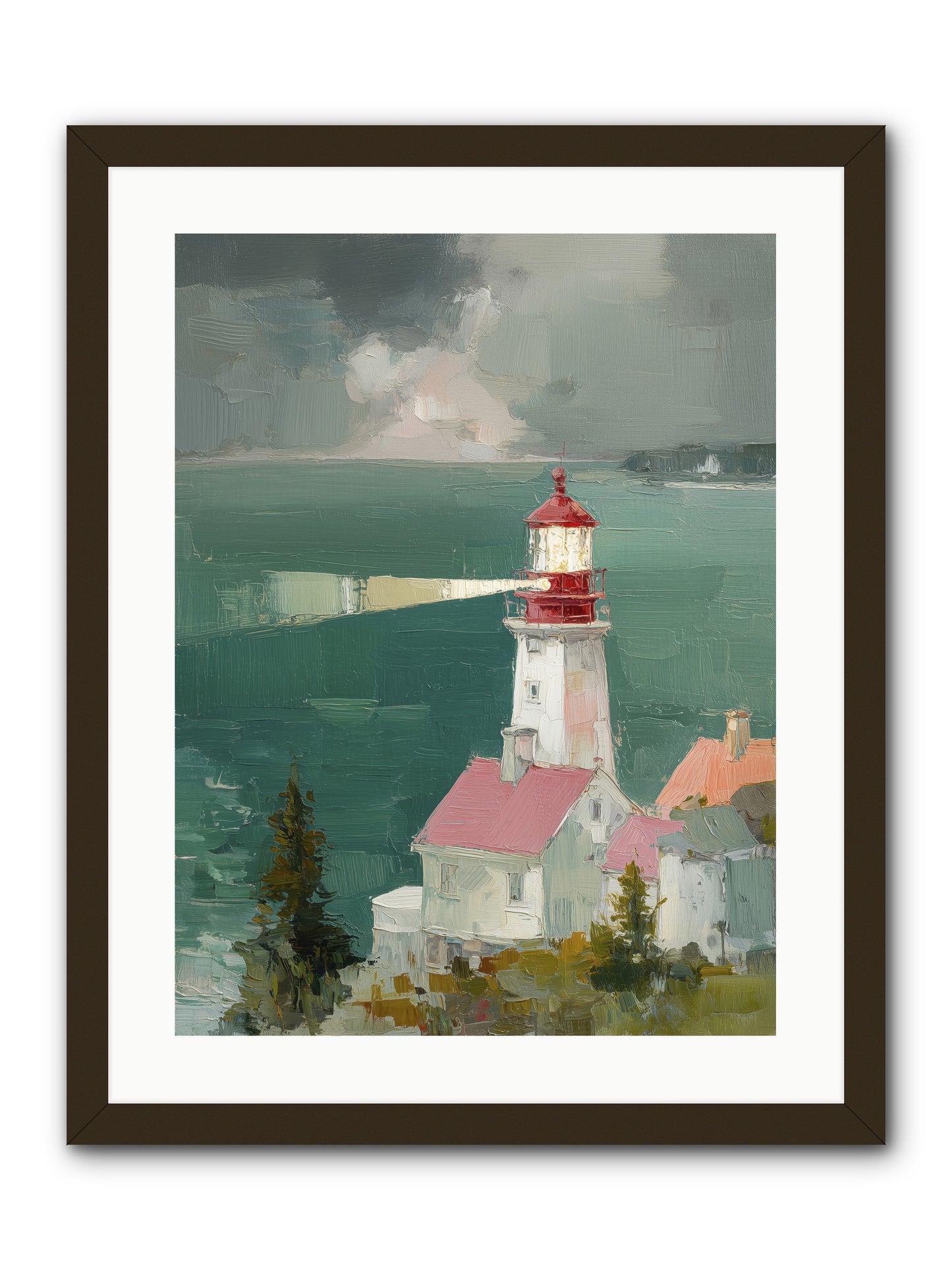 Shore's Guardian -- Framed Print - Black 18x24