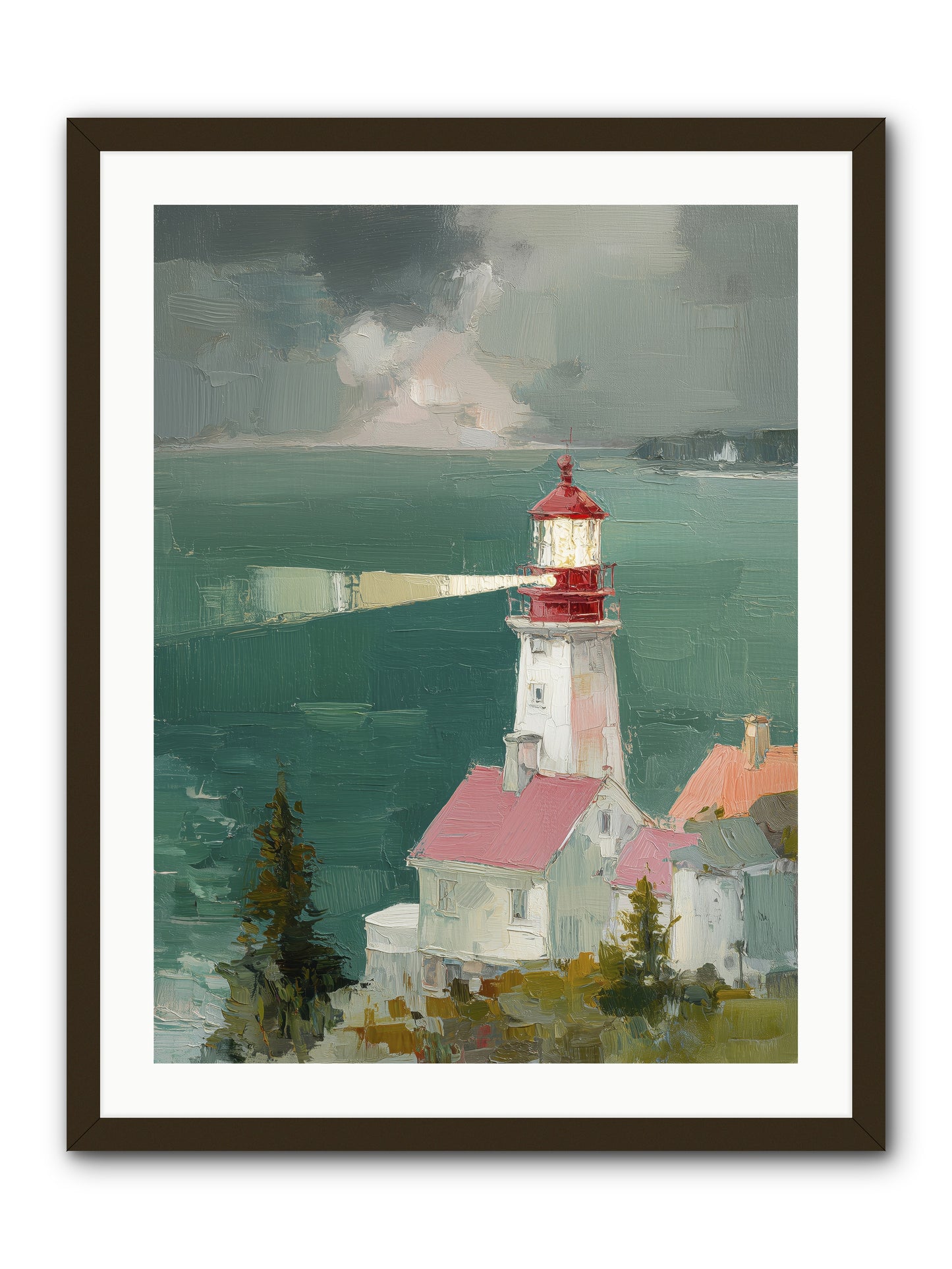 Shore's Guardian -- Framed Print - Black 24x32