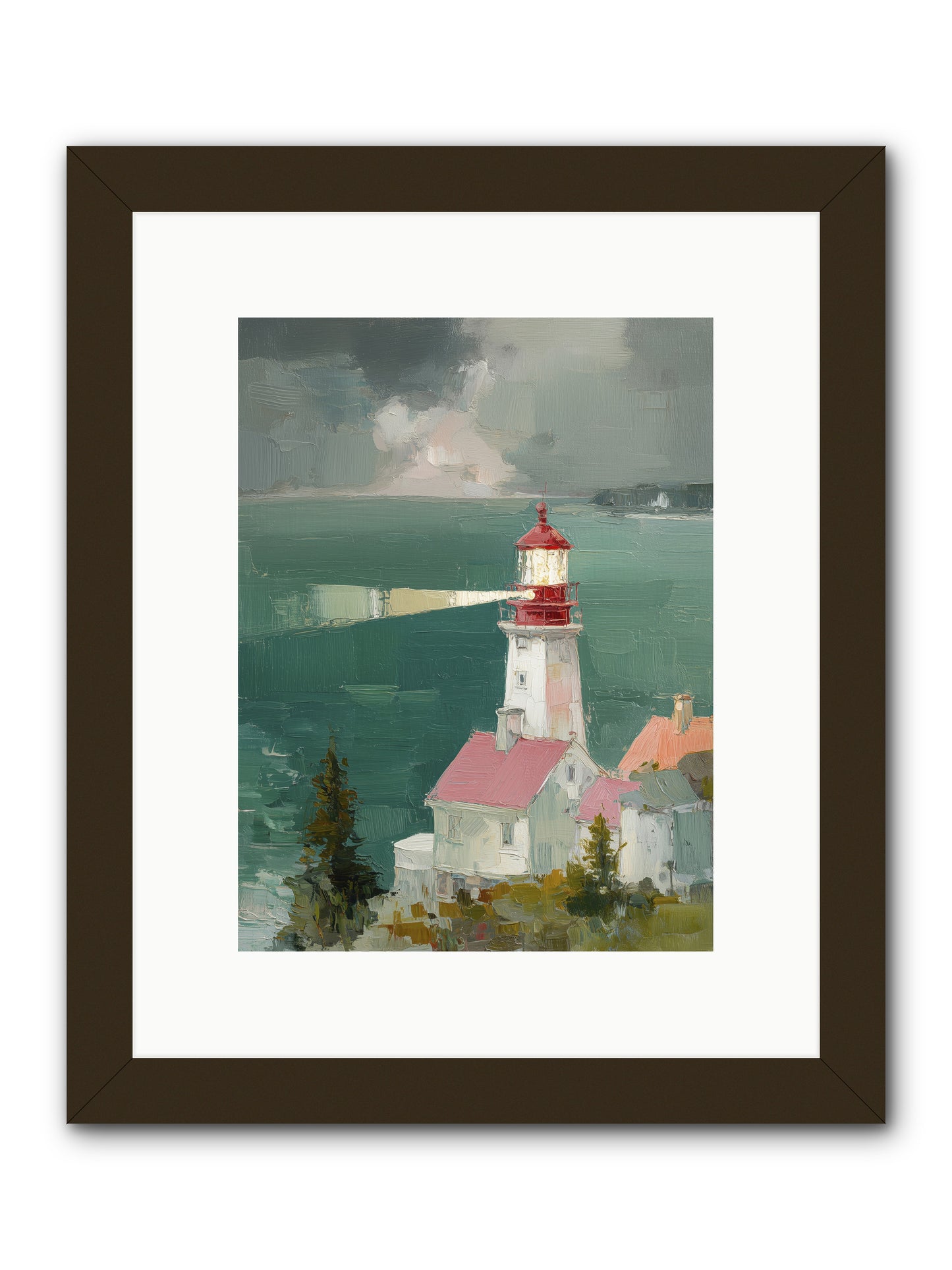 Shore's Guardian -- Framed Print - Black 9x12