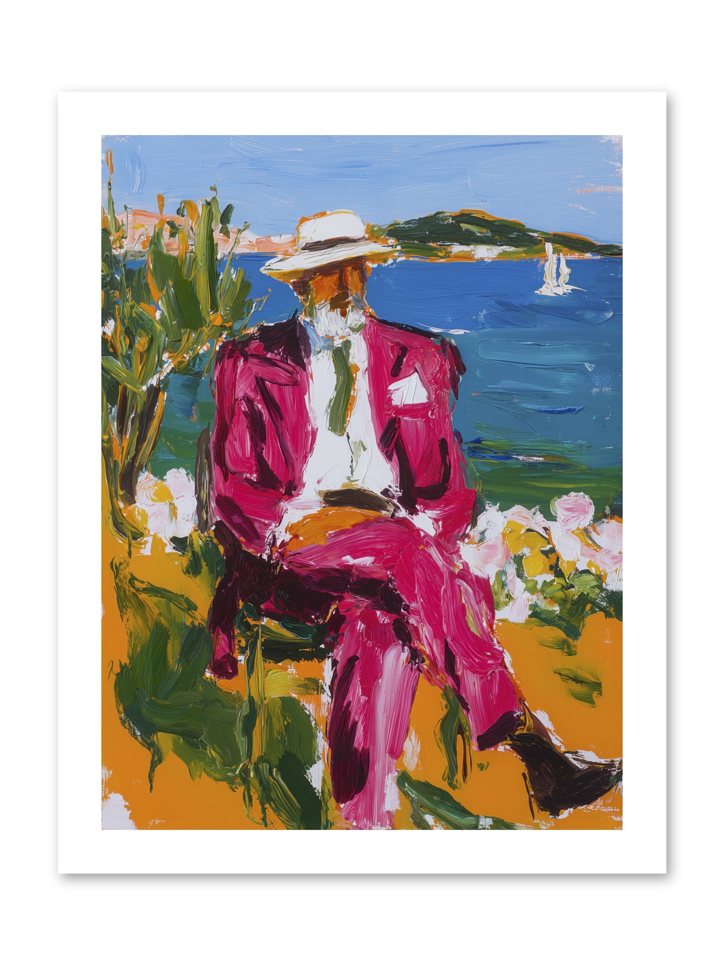 Shore's Meditation -- Loose Canvas Print 12x16