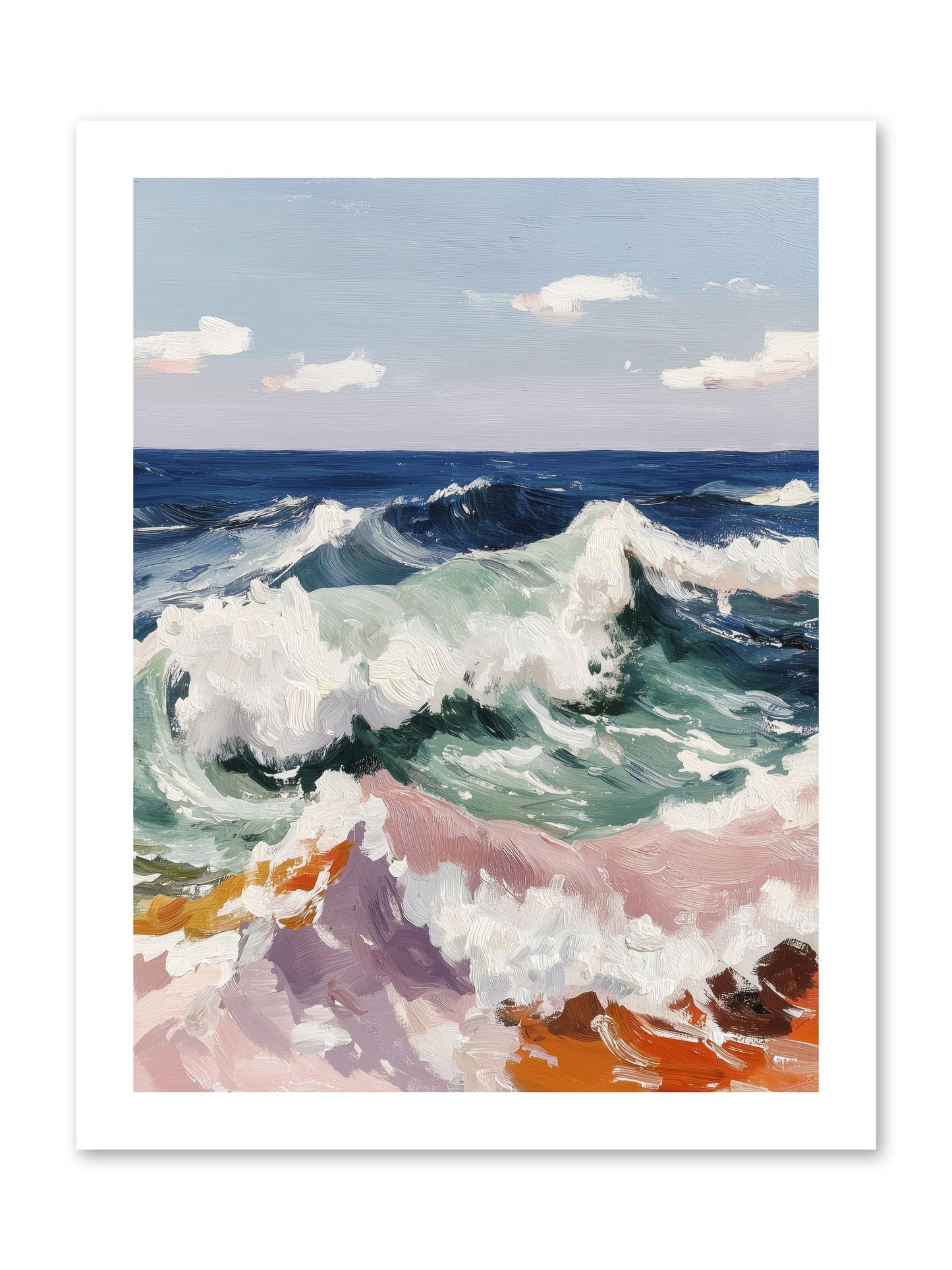Shore's Sweet Surrender -- Paper Print 12x16