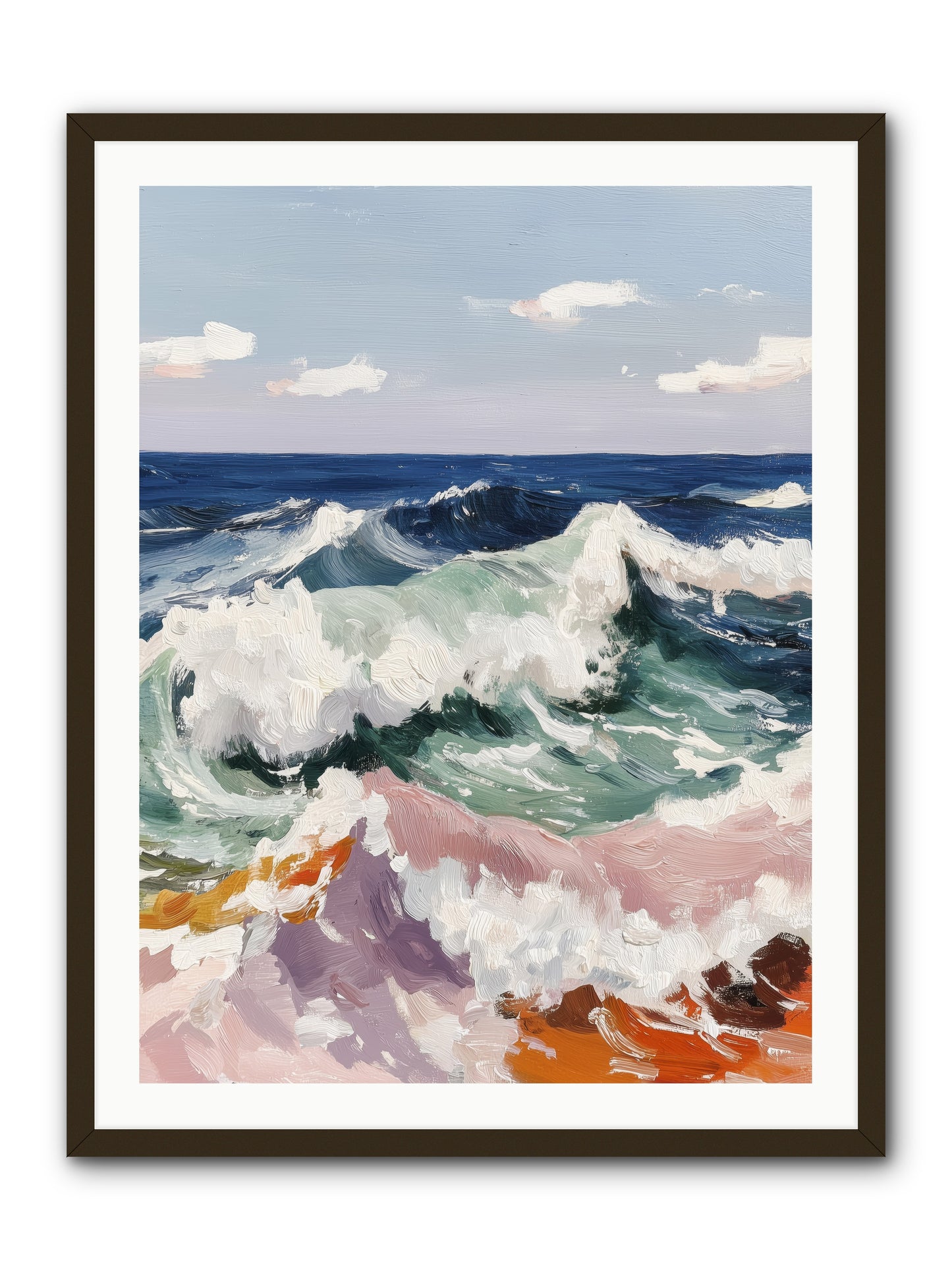 Shore's Sweet Surrender -- Framed Print - Black 30x40