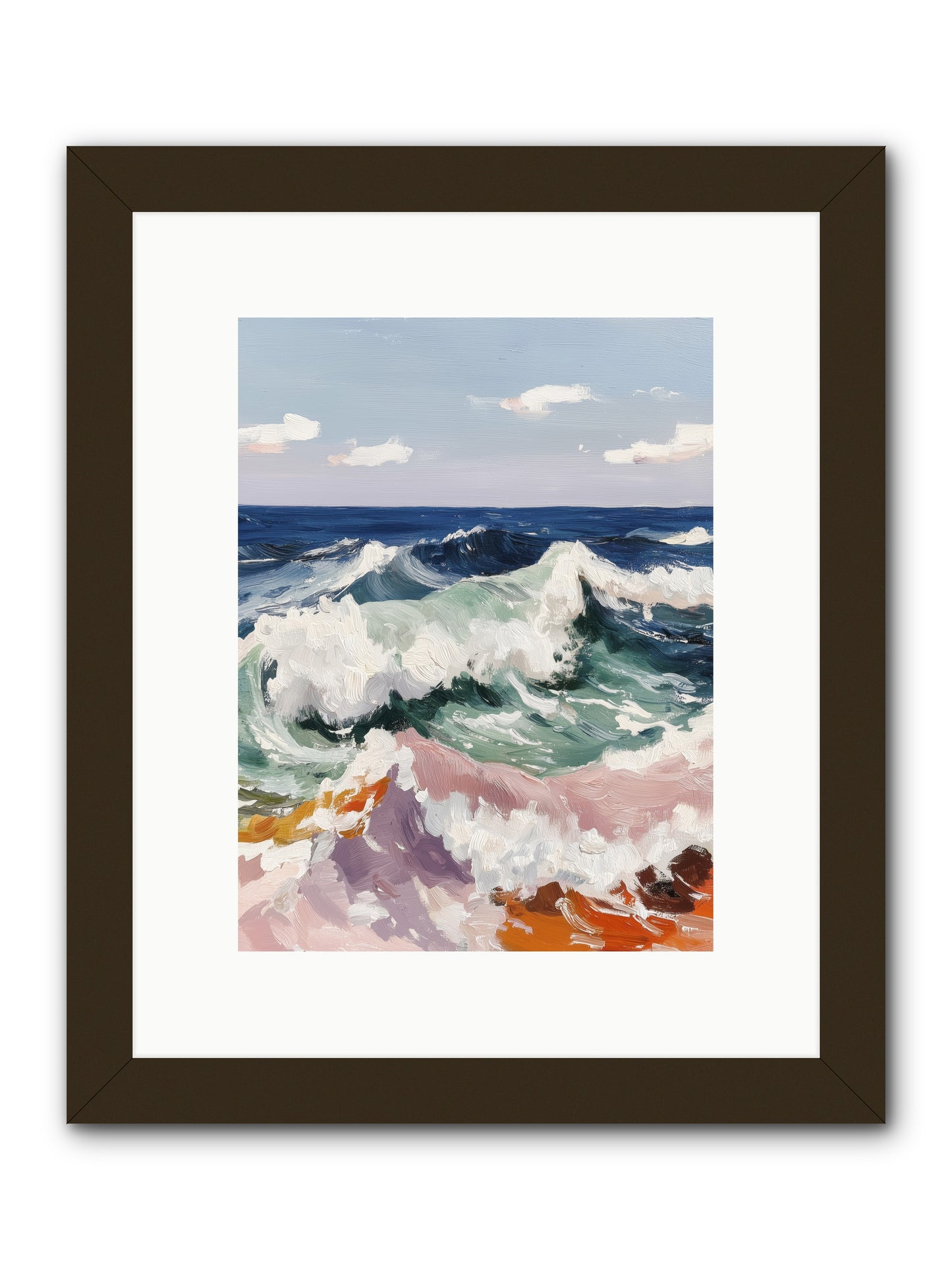 Shore's Sweet Surrender -- Framed Print - Black 9x12