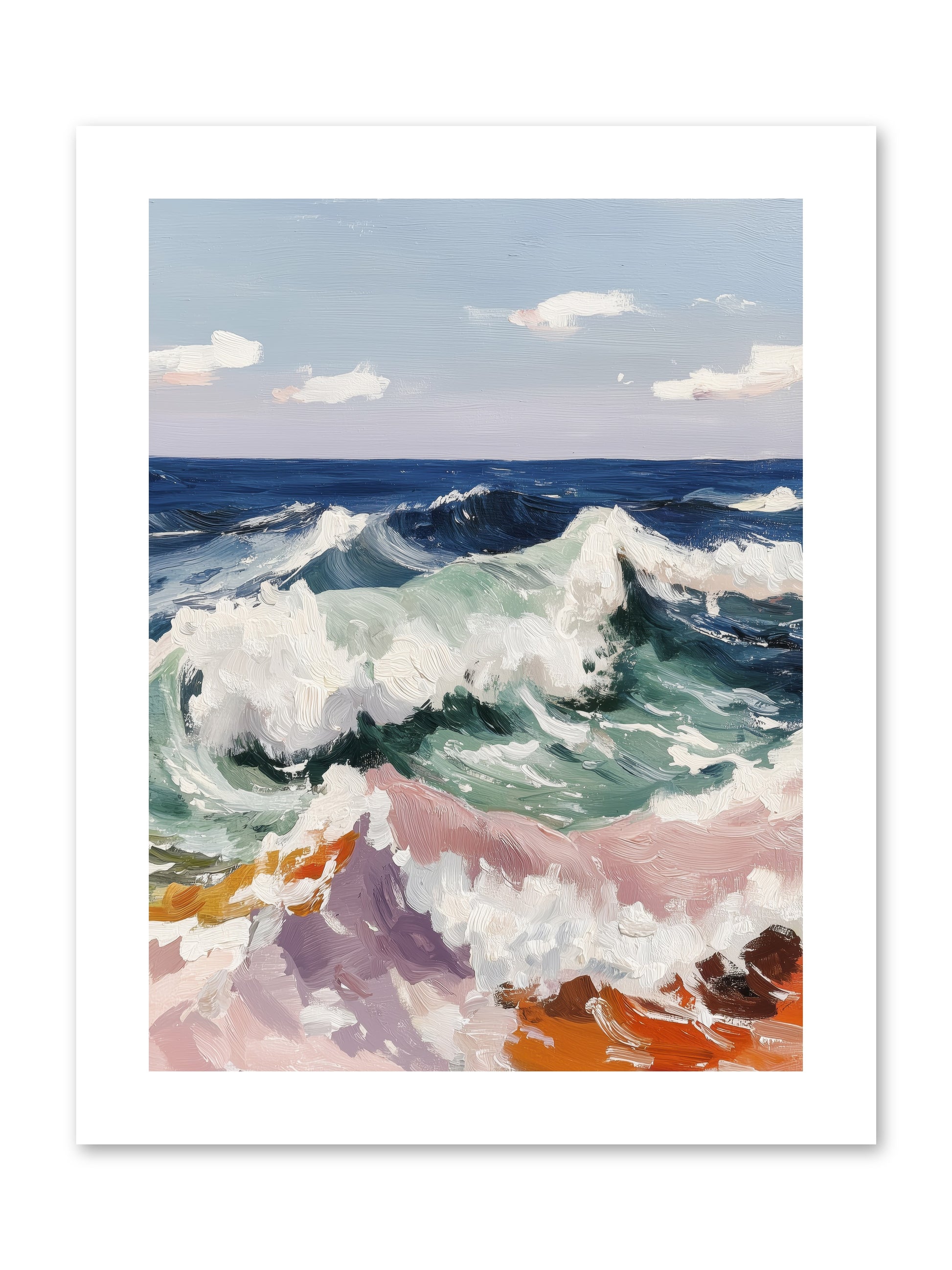 Shore's Sweet Surrender -- Paper Print 9x12