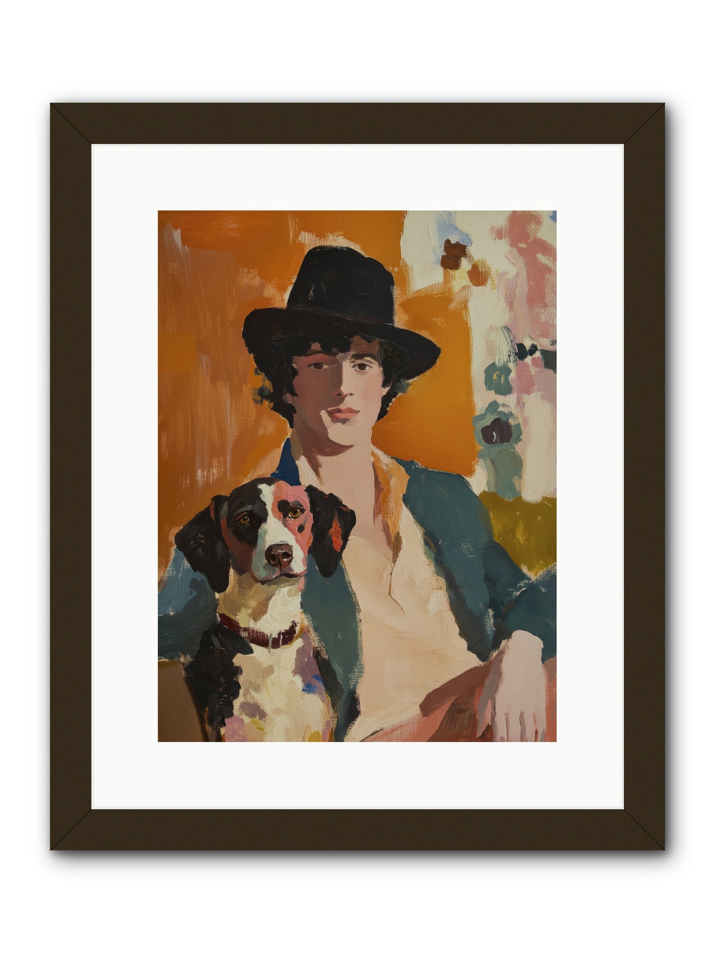 Side by Side Always -- Framed Print - Black 12x16