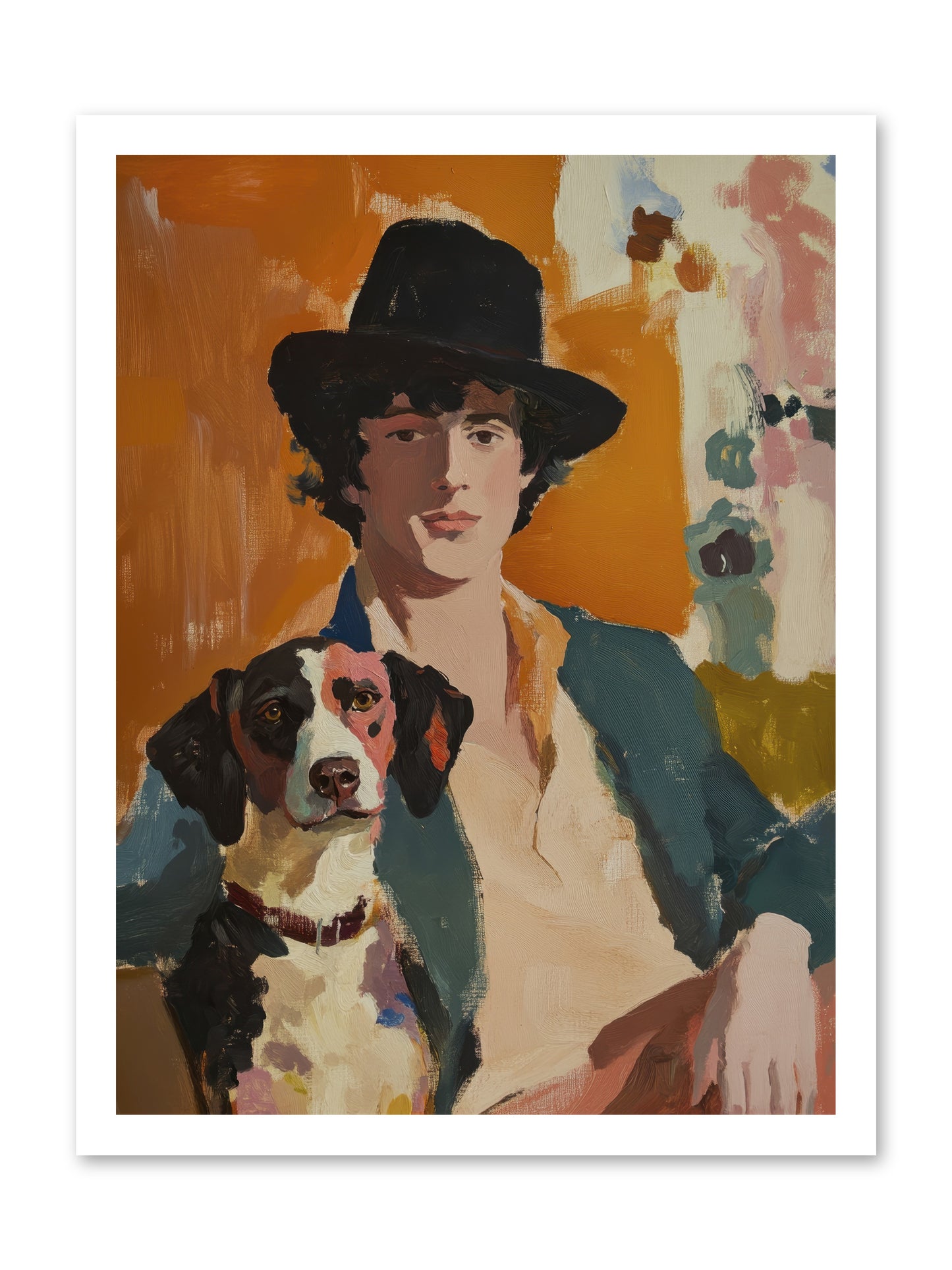 Side by Side Always -- Loose Canvas Print 18x24