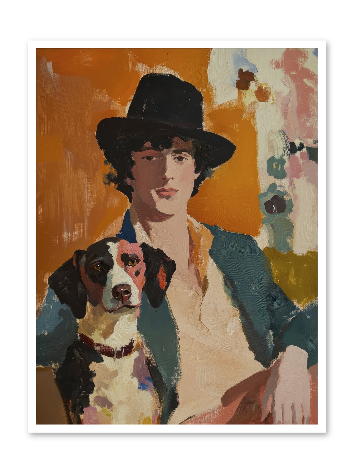 Side by Side Always -- Loose Canvas Print 36x48