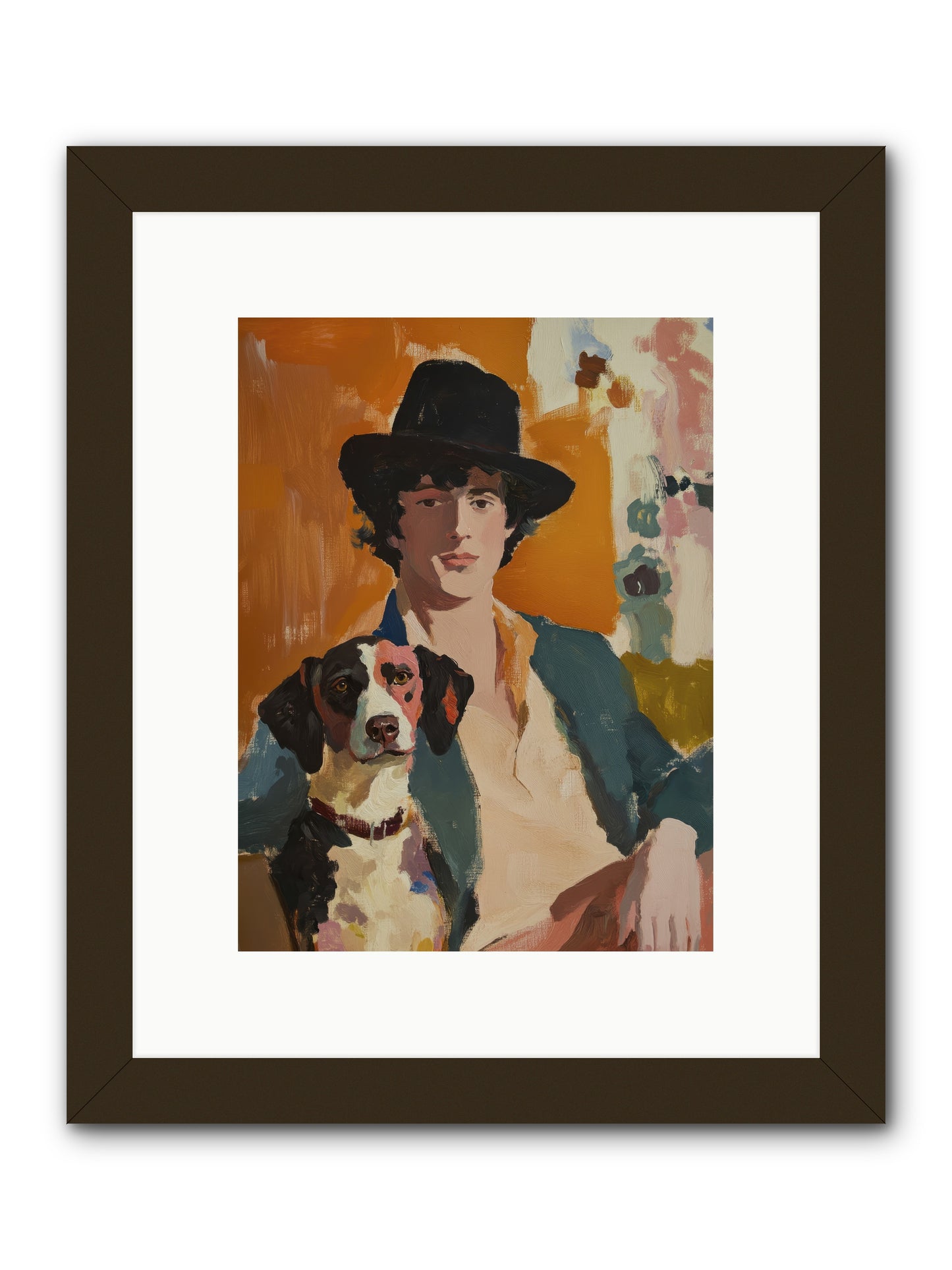 Side by Side Always -- Framed Print - Black 9x12