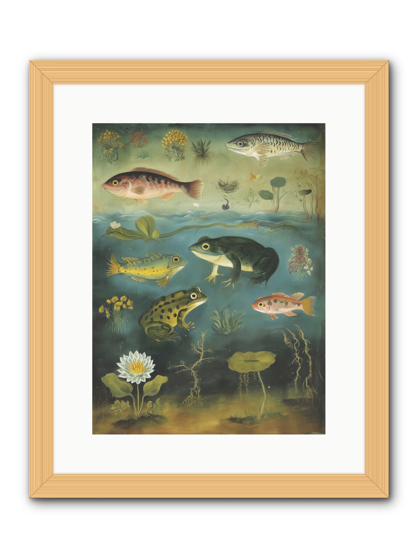 Silent Choreography -- Framed Print - Natural 12x16