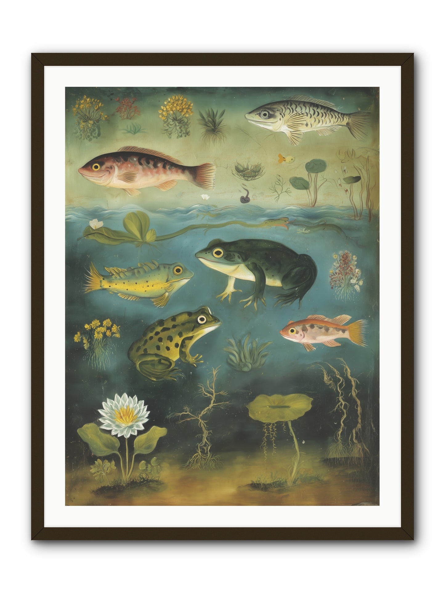 Silent Choreography -- Framed Print - Black 30x40