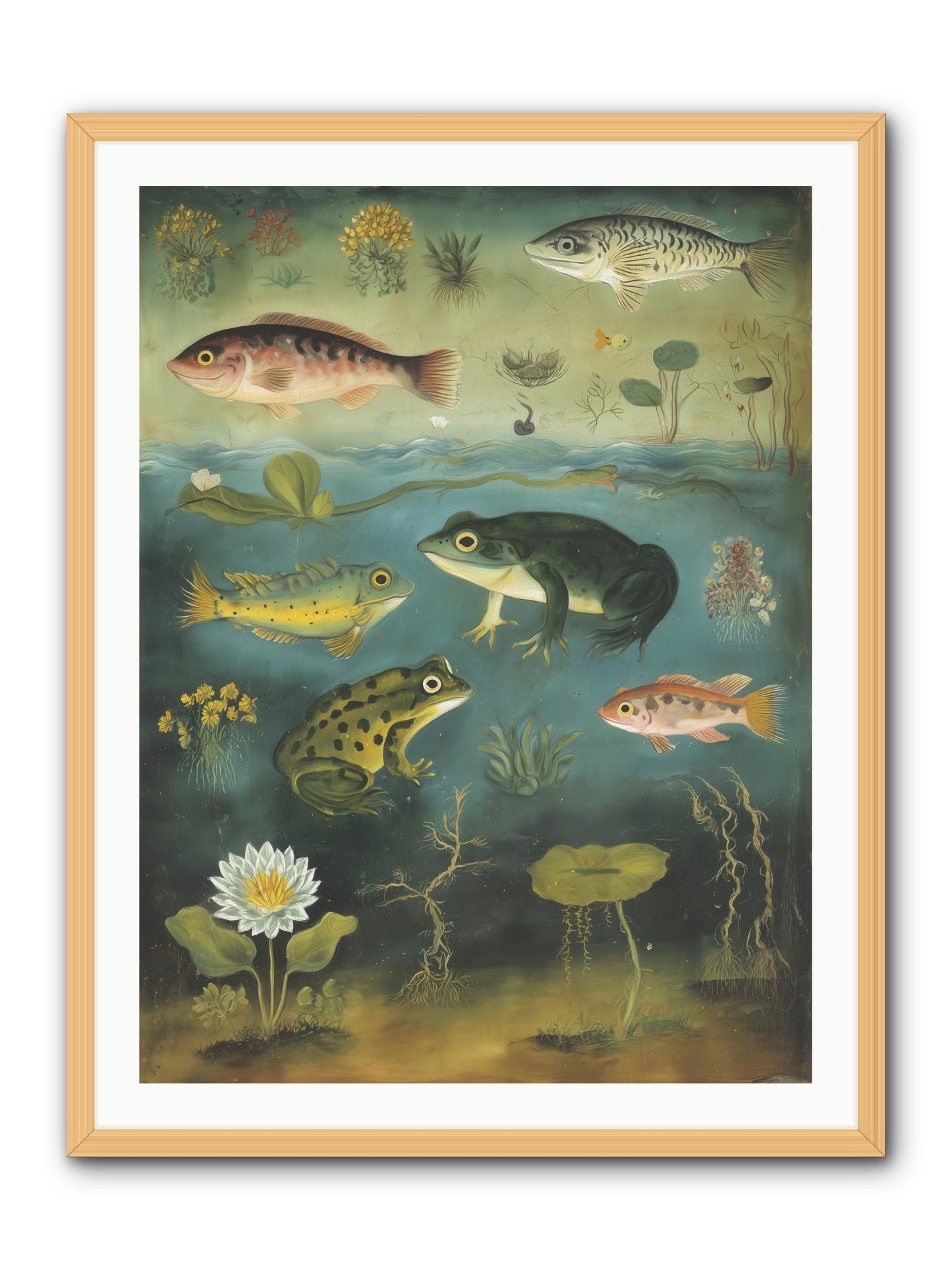 Silent Choreography -- Framed Print - Natural 30x40