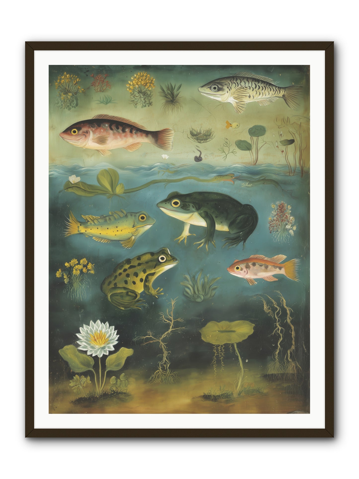 Silent Choreography -- Framed Print - Black 36x48