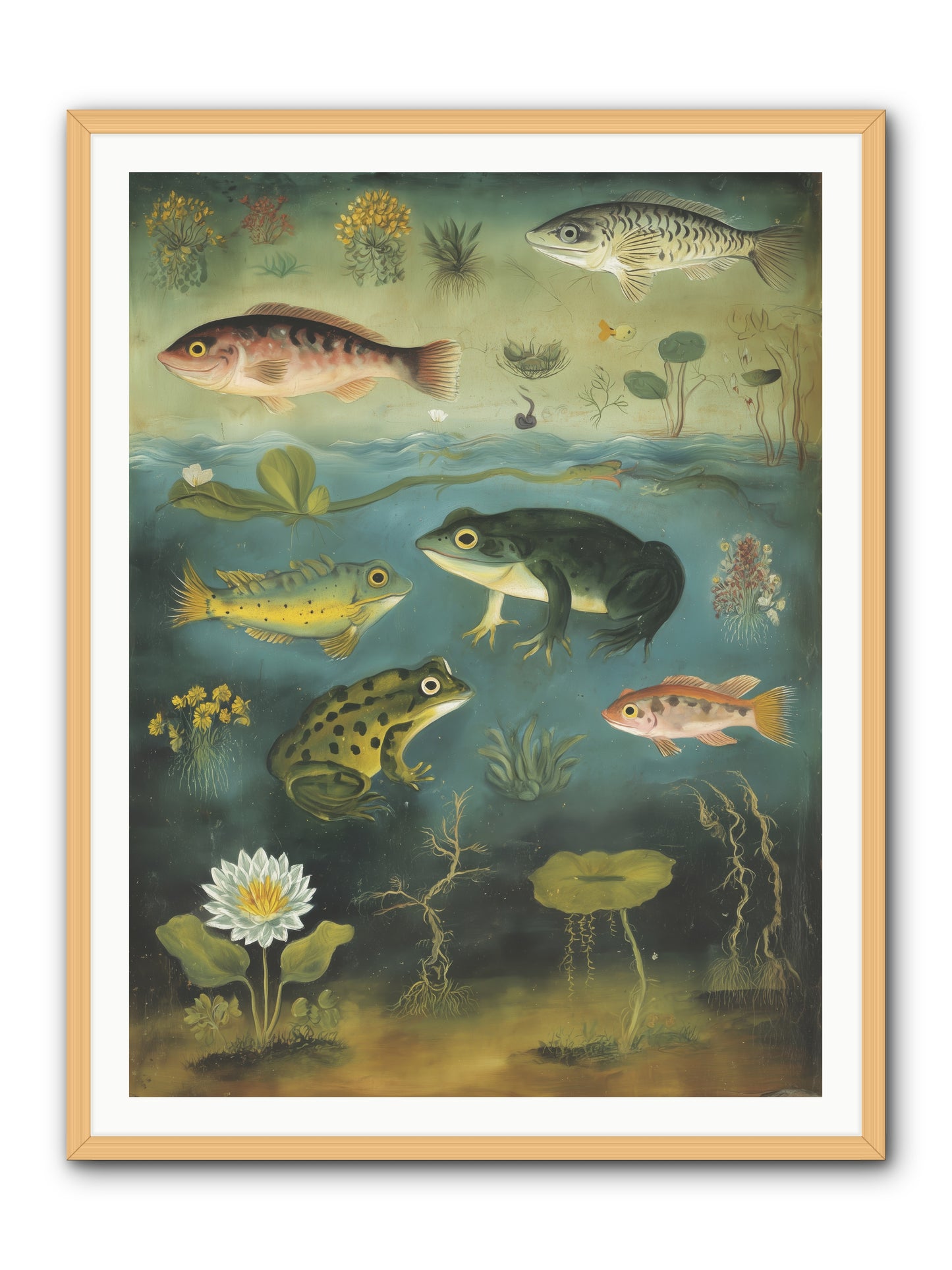 Silent Choreography -- Framed Print - Natural 36x48
