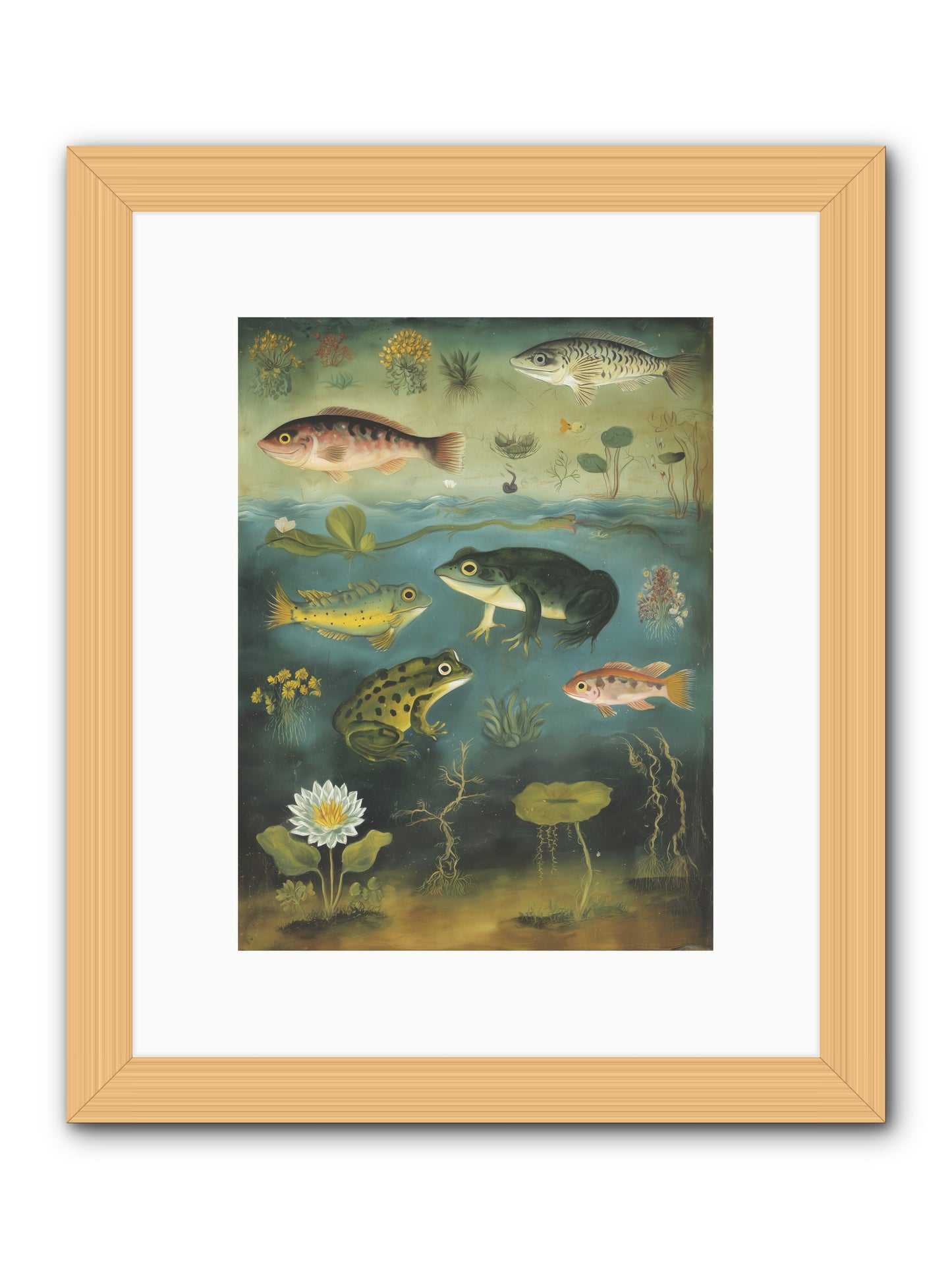 Silent Choreography -- Framed Print - Natural 9x12