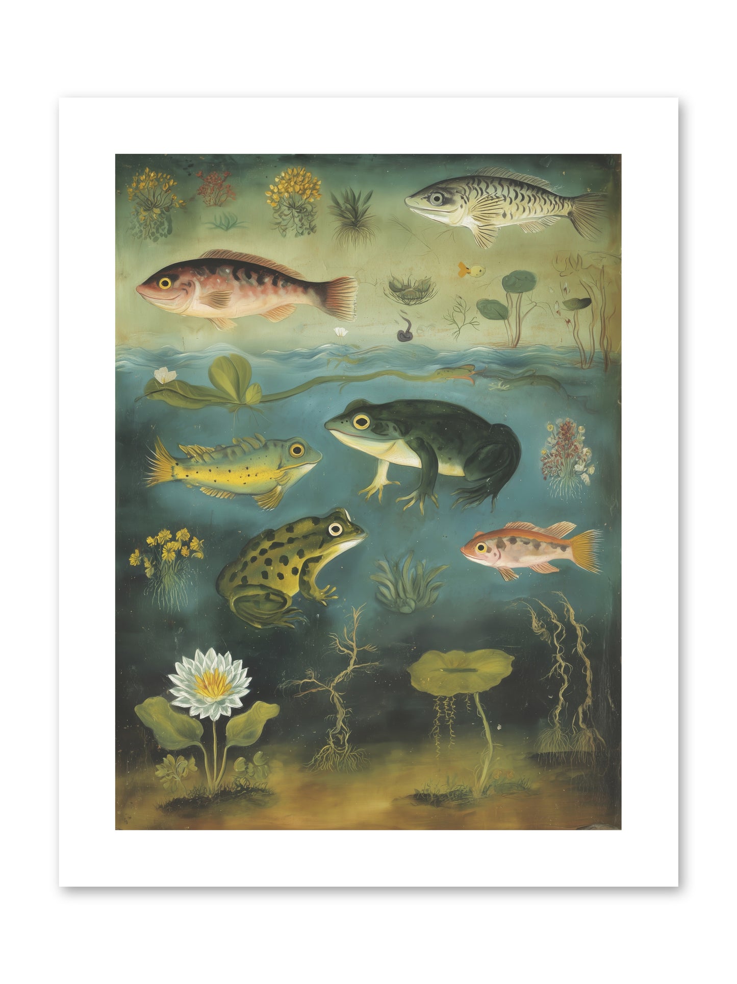 Silent Choreography -- Loose Canvas Print 9x12