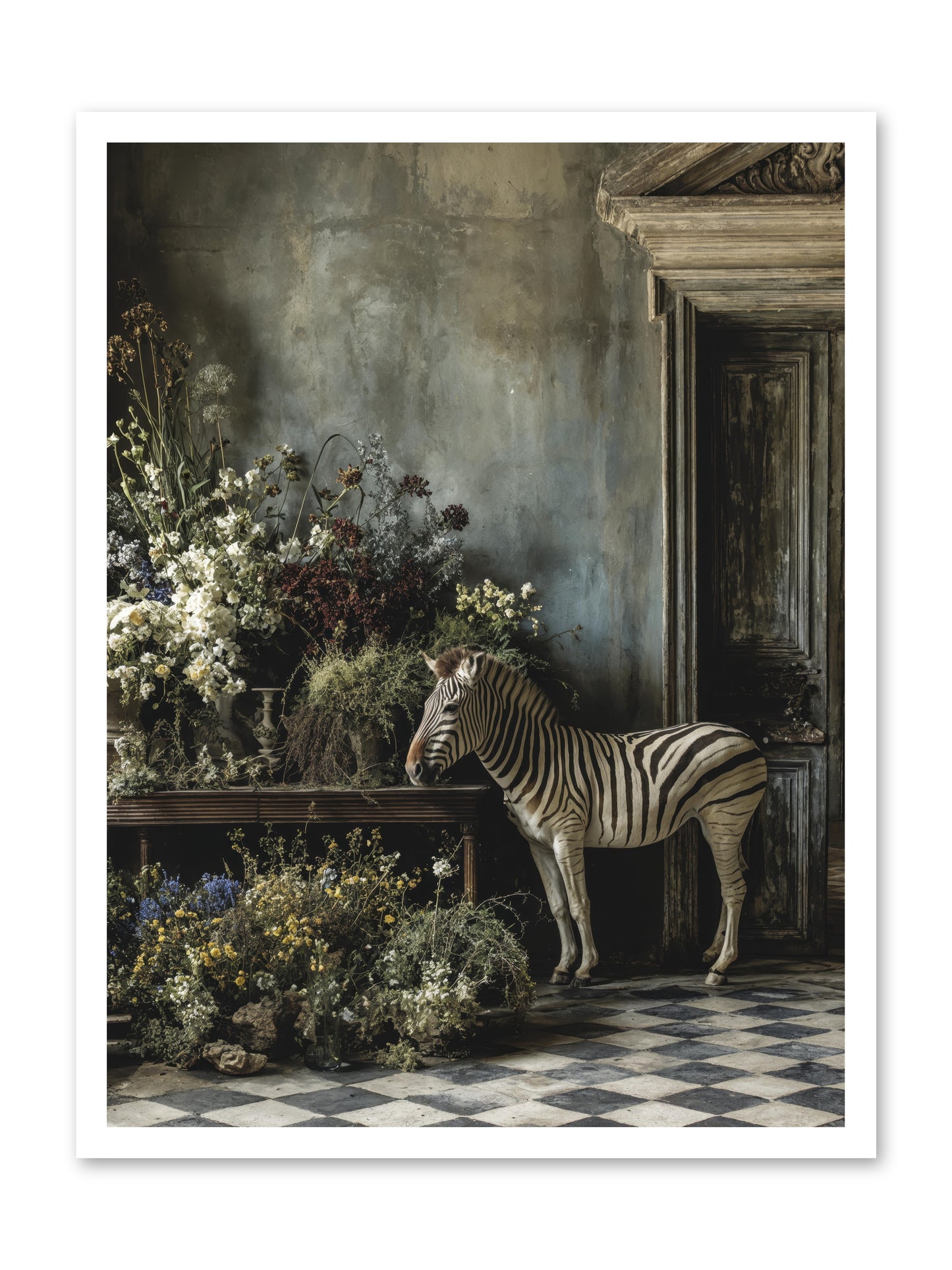 Silent Garden -- Loose Canvas Print 24x32