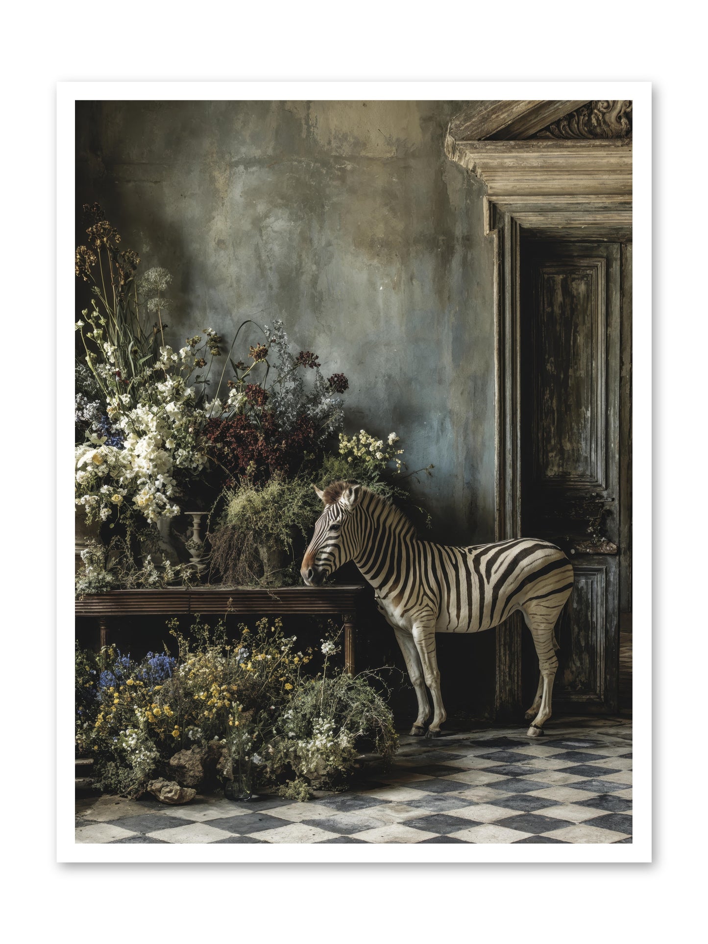 Silent Garden -- Loose Canvas Print 30x40