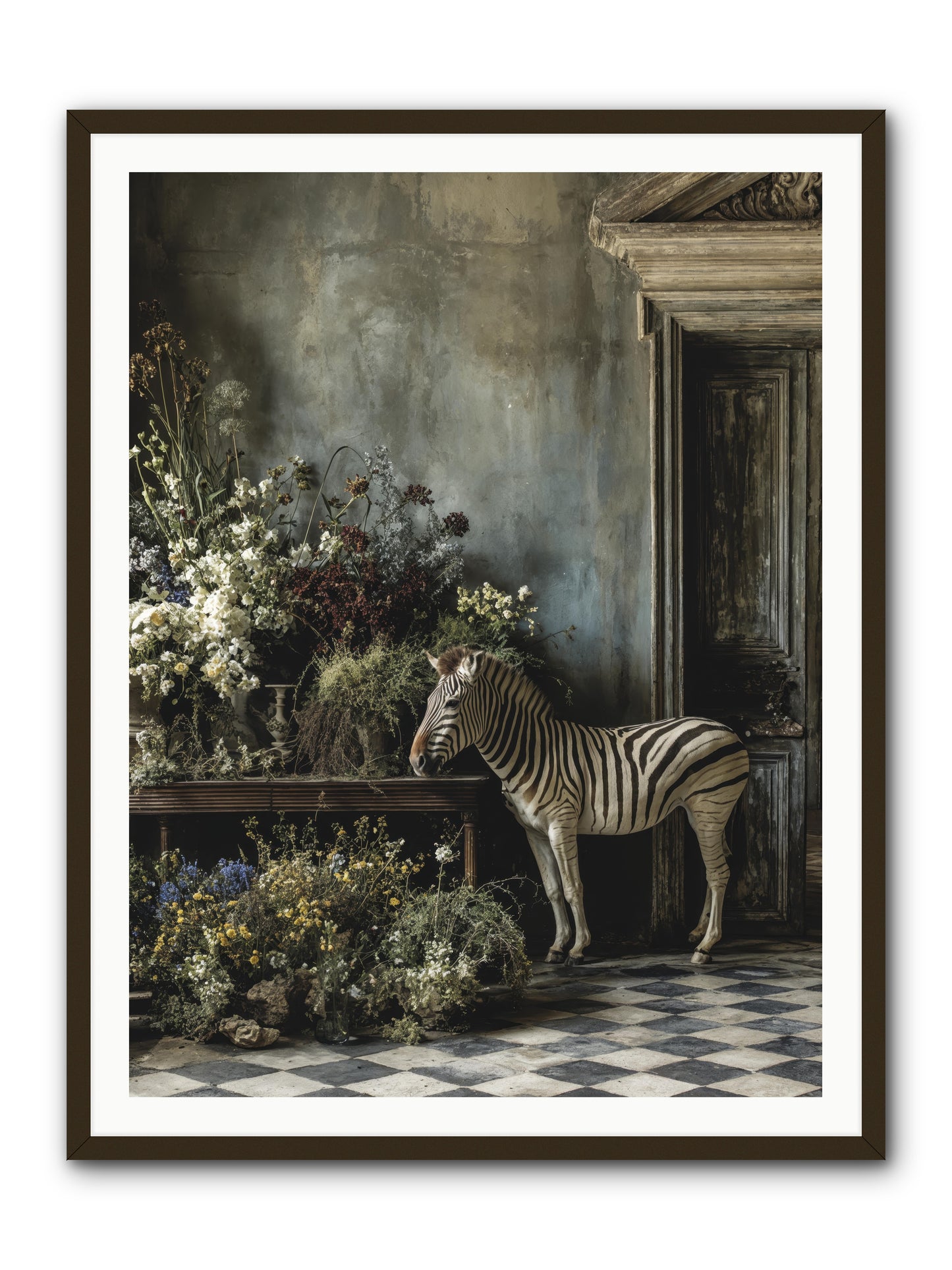 Silent Garden -- Framed Print - Black 36x48