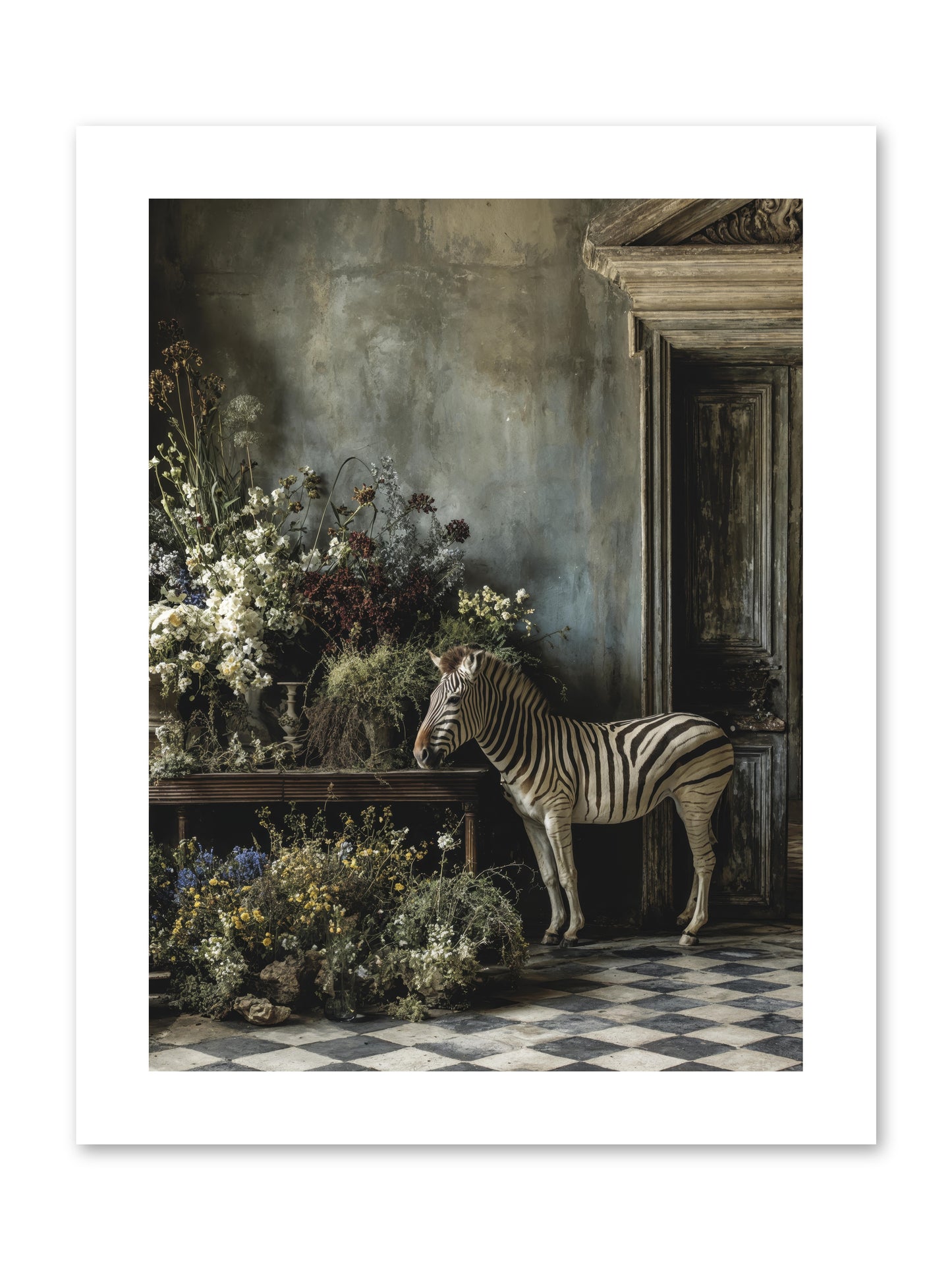Silent Garden -- Loose Canvas Print 9x12