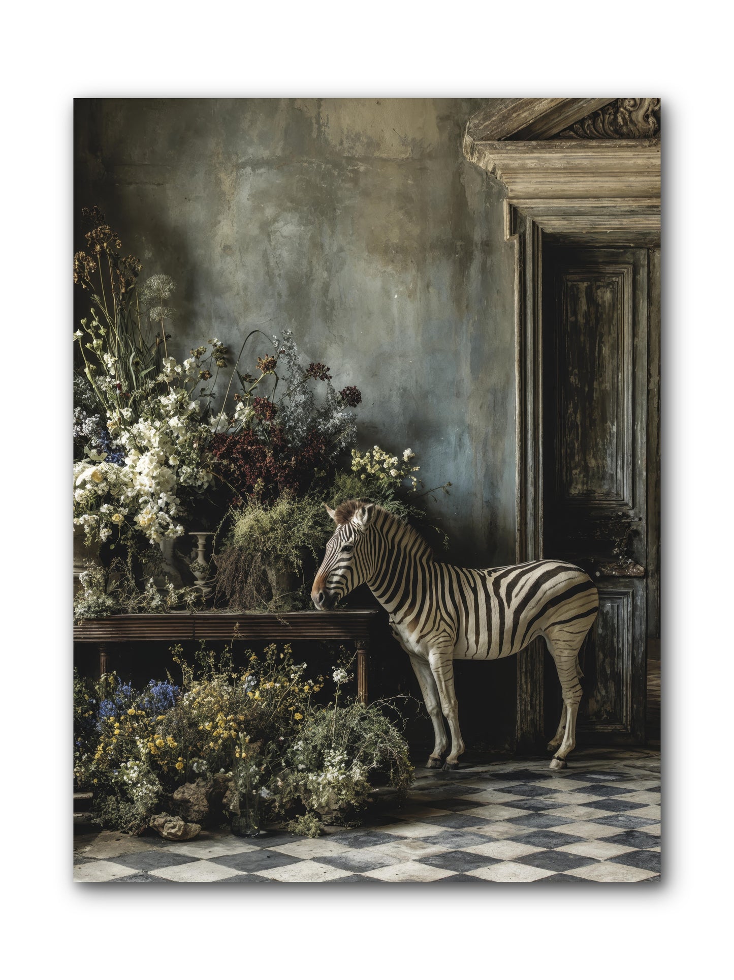 Silent Garden -- Wrapped Canvas 9x12