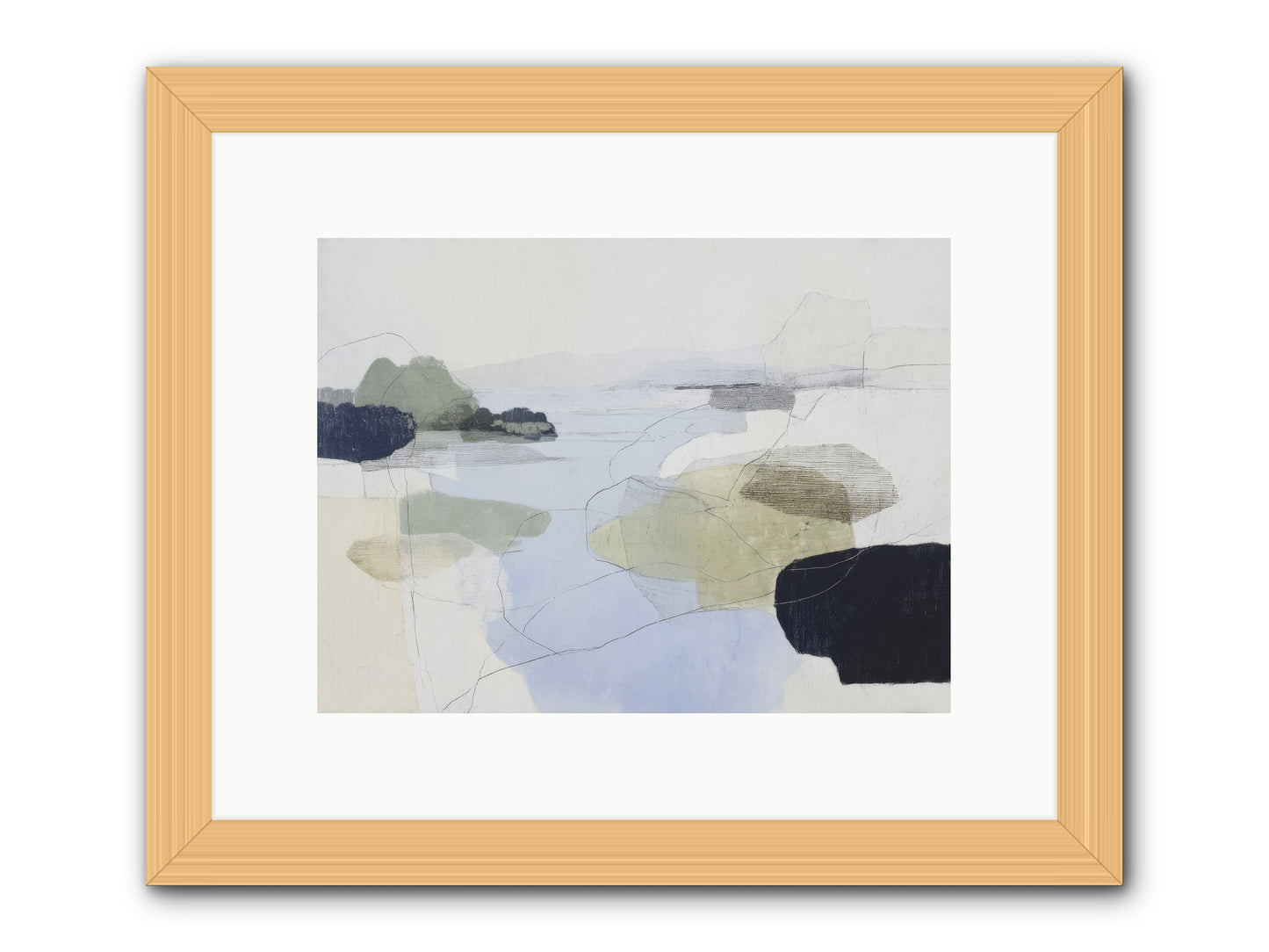 Silent Morrow -- Framed Print - Natural 12x9