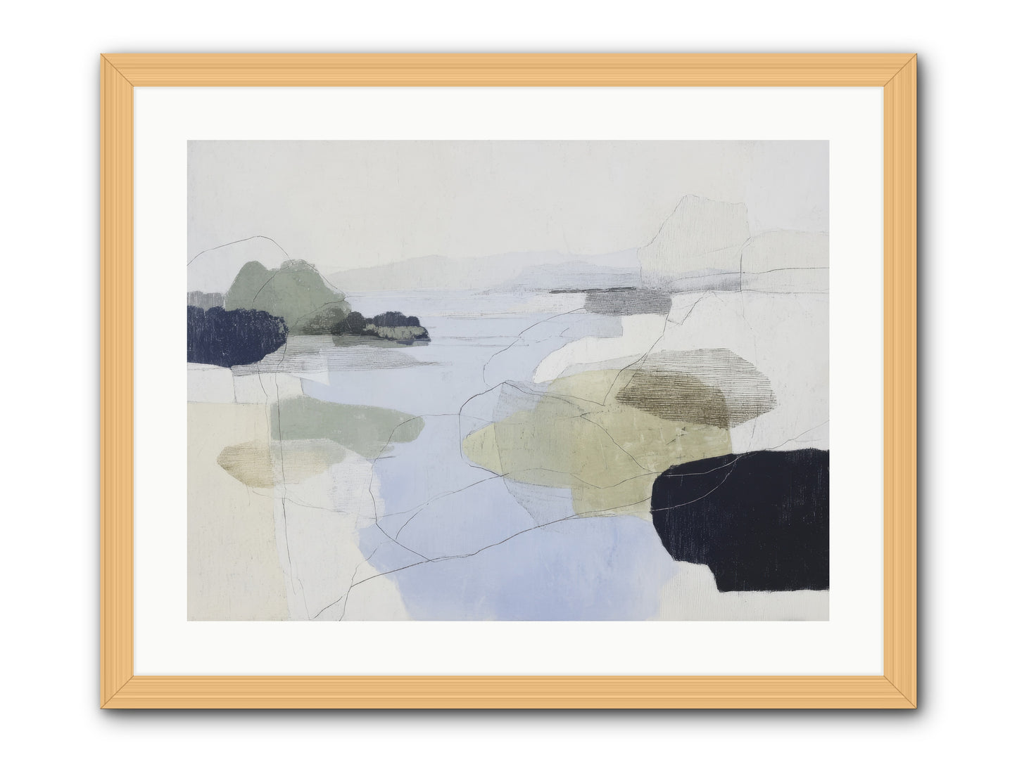 Silent Morrow -- Framed Print - Natural 24x18
