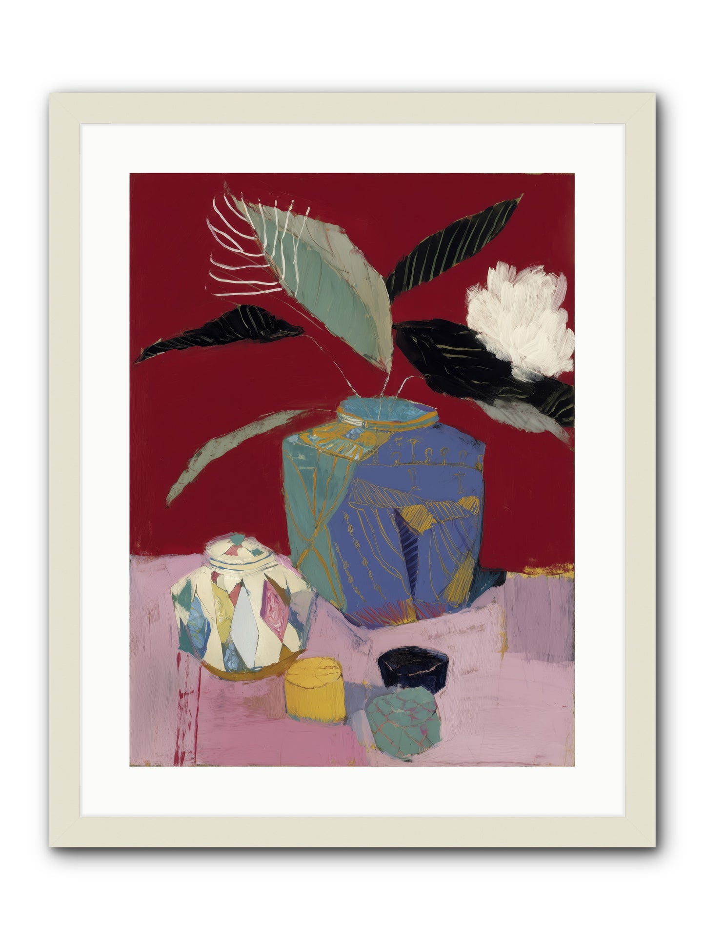 Silent Prism -- Framed Print - White 18x24