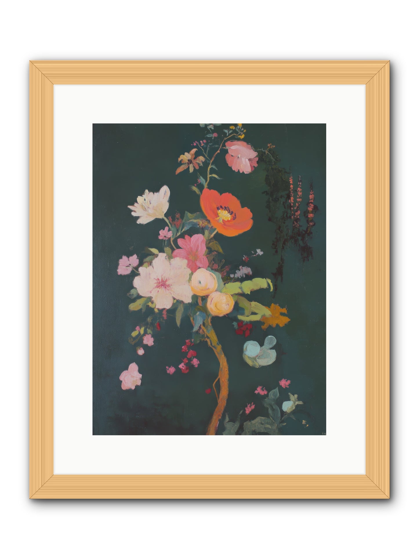Silent Song-REZ -- Framed Print - Natural 12x16